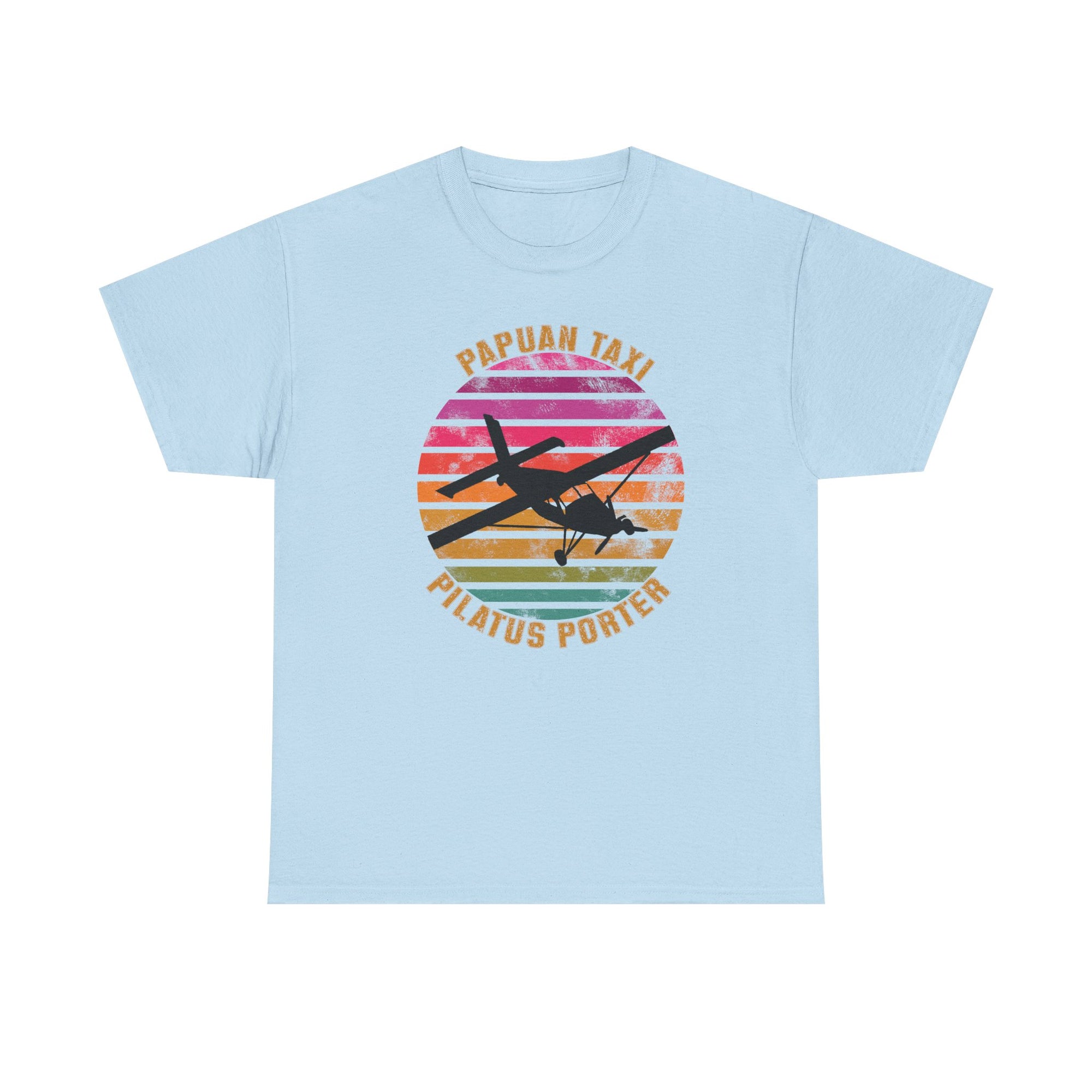 (EU & EFTA) "Tropical Horizon" I Papuan Taxi Retro Sun T-Shirt I Available in Multiple Colors & Sizes I Unisex Tee