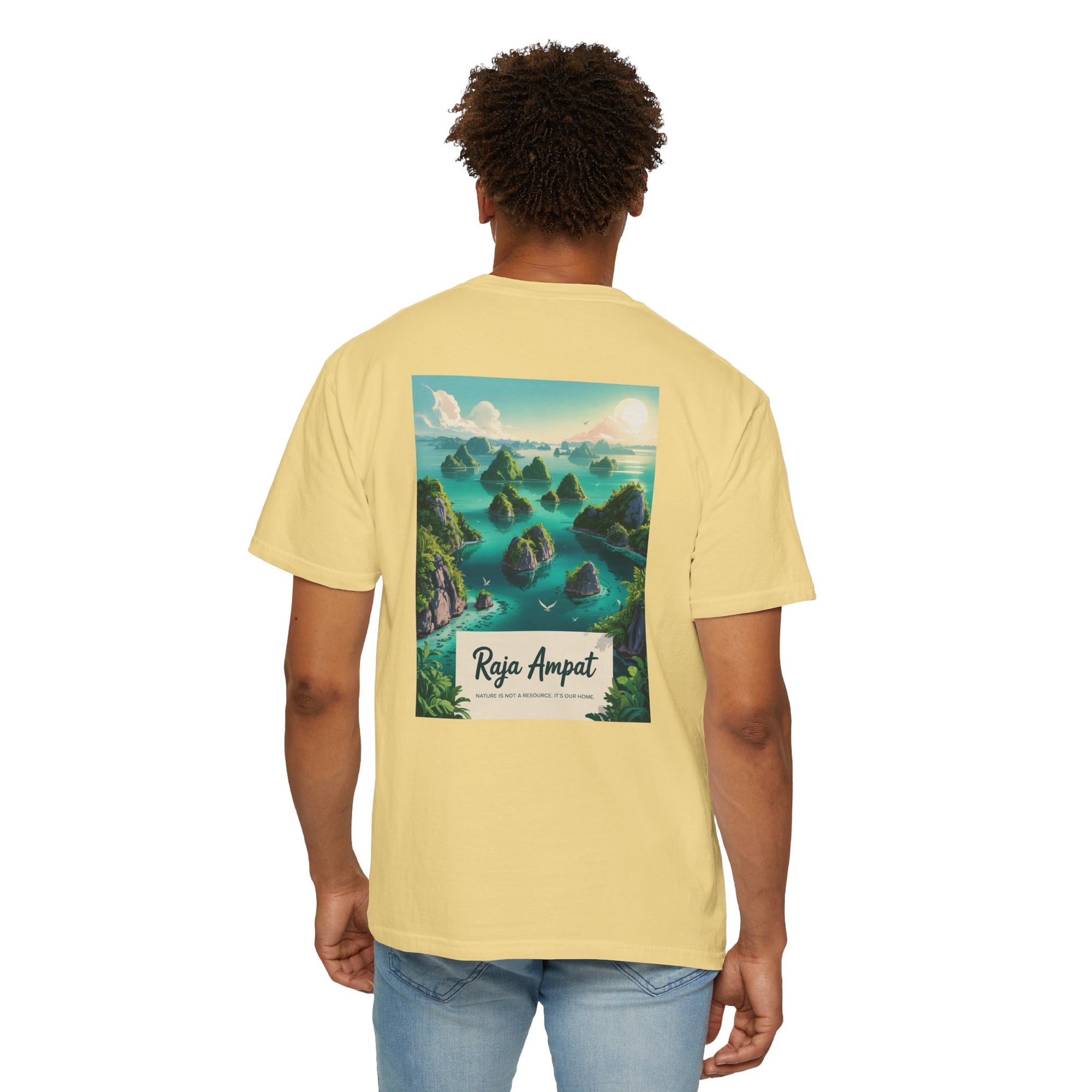 Raja Ampat Adventure T-Shirt | Unisex Garment-Dyed Tee for Nature Lovers | Vacation, Travel, Gift, Beach, Eco-Friendly
