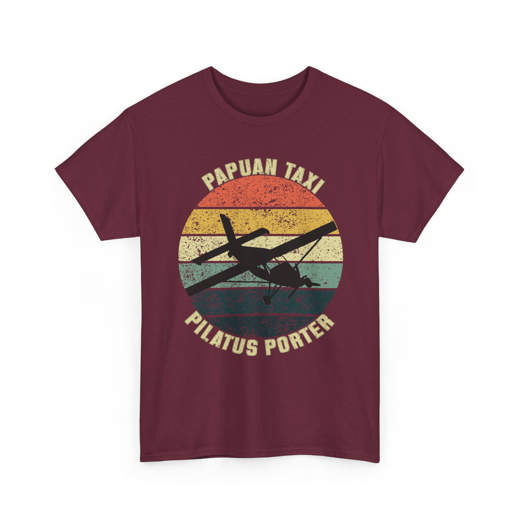 (UK) "Jungle Horizon" I Papuan Taxi Retro Sun T-Shirt I Available in Multiple Colors & Sizes I Unisex Tee
