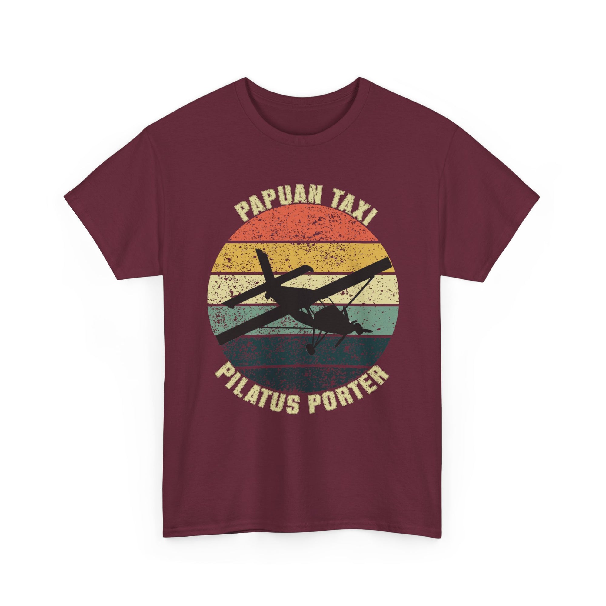 (UK) "Jungle Horizon" I Papuan Taxi Retro Sun T-Shirt I Available in Multiple Colors & Sizes I Unisex Tee