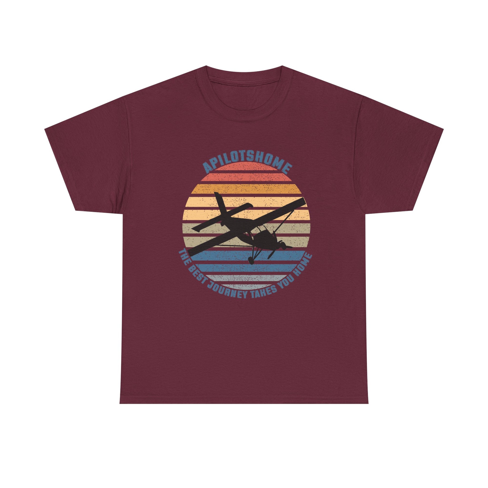 (UK) APilotsHome - The Best Journey Takes You Home I Available in Multiple Colors & Sizes I Unisex Pilot Tee