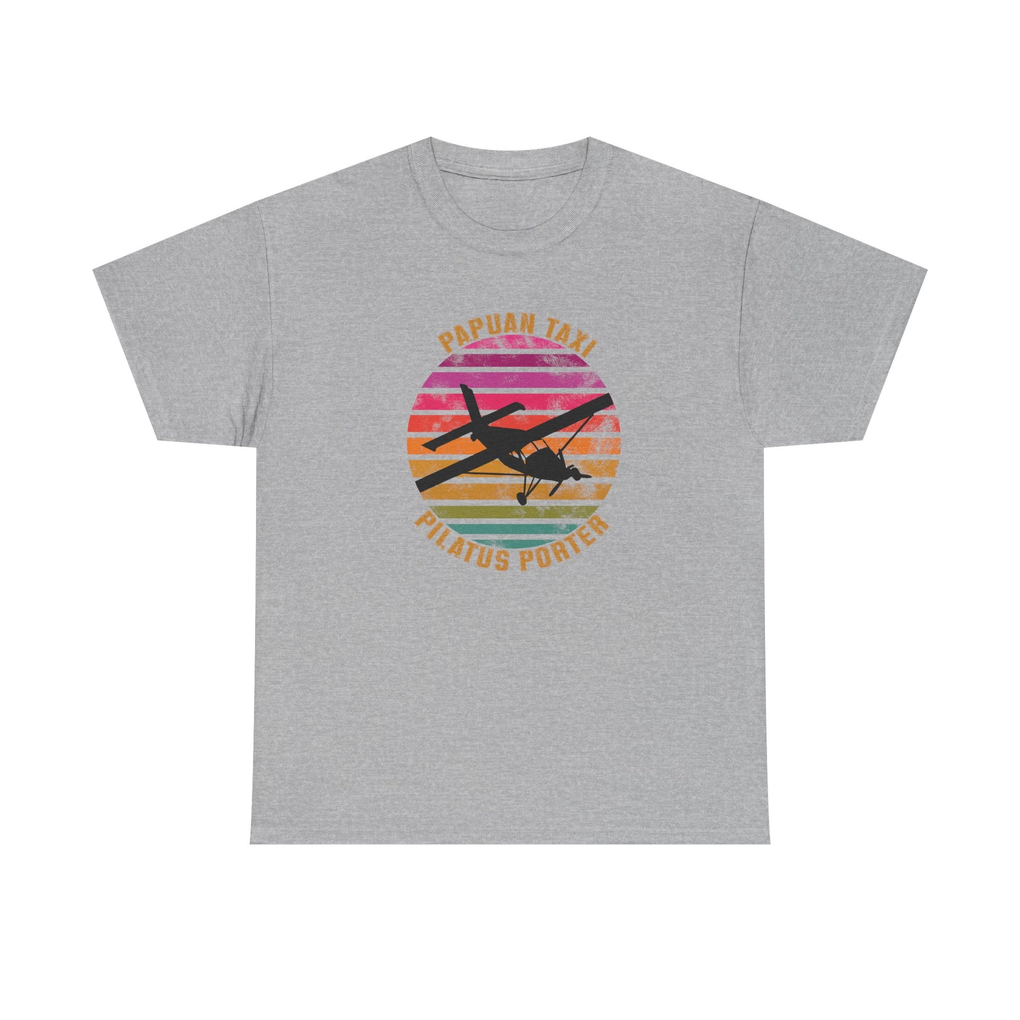 (CANADA) "Tropical Horizon" I Papuan Taxi Retro Sun T-Shirt I Available in Multiple Colors & Sizes I Unisex Tee