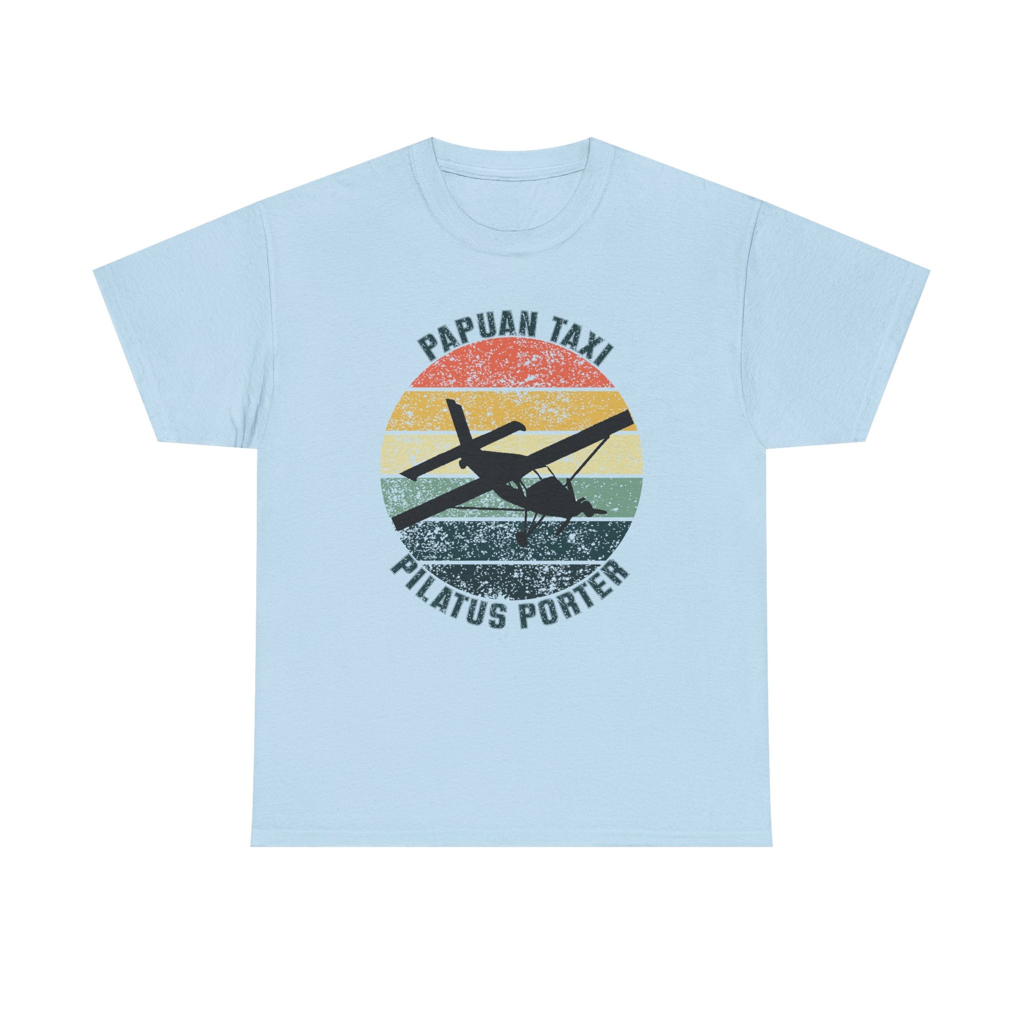 (EU & EFTA) "Jungle Horizon" I Papuan Taxi Retro Sun T-Shirt I Available in Multiple Colors & Sizes I Unisex Tee