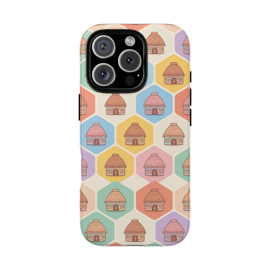 Honai Houses Pattern - Phone Cases