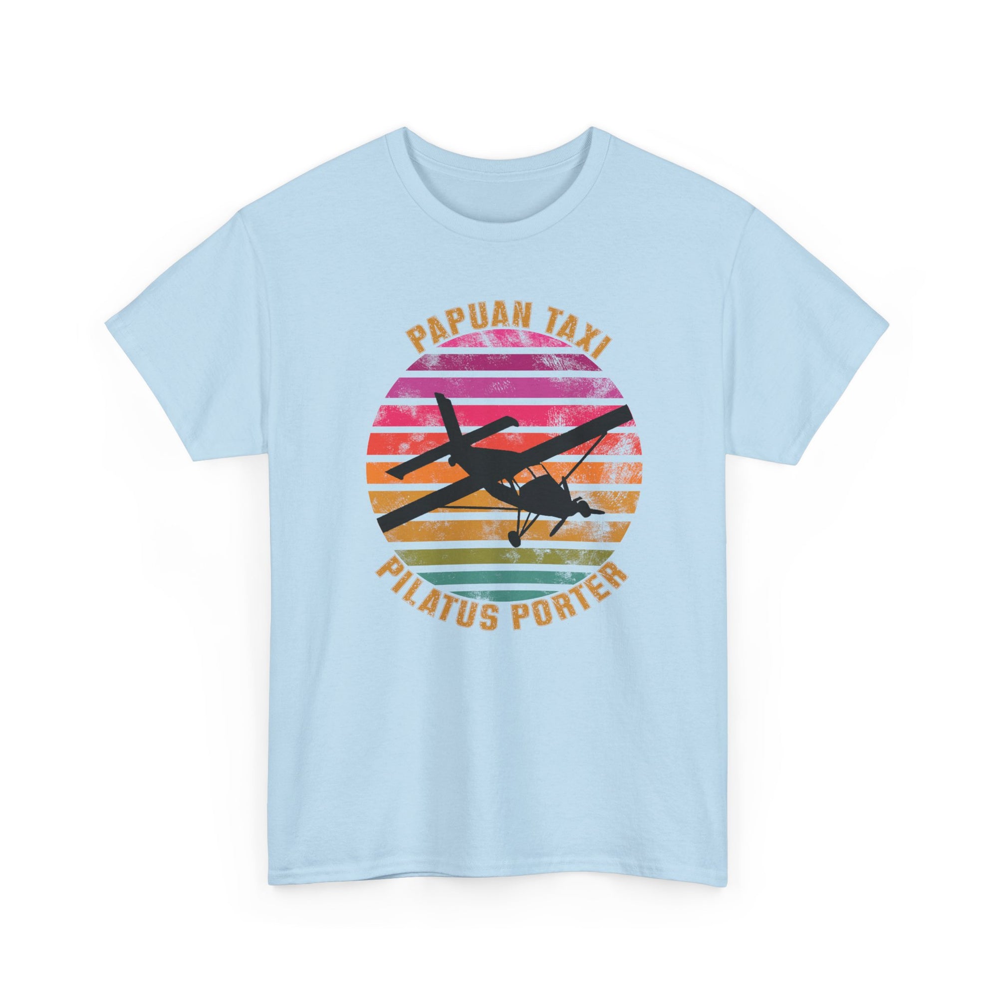 (EU & EFTA) "Tropical Horizon" I Papuan Taxi Retro Sun T-Shirt I Available in Multiple Colors & Sizes I Unisex Tee