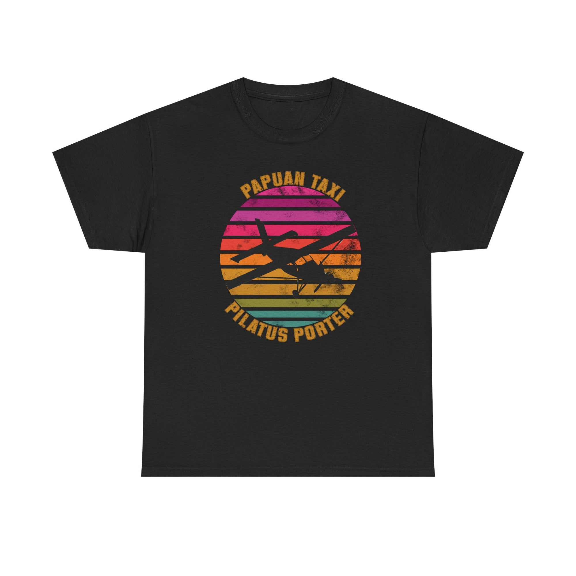 (EU & EFTA) "Tropical Horizon" I Papuan Taxi Retro Sun T-Shirt I Available in Multiple Colors & Sizes I Unisex Tee