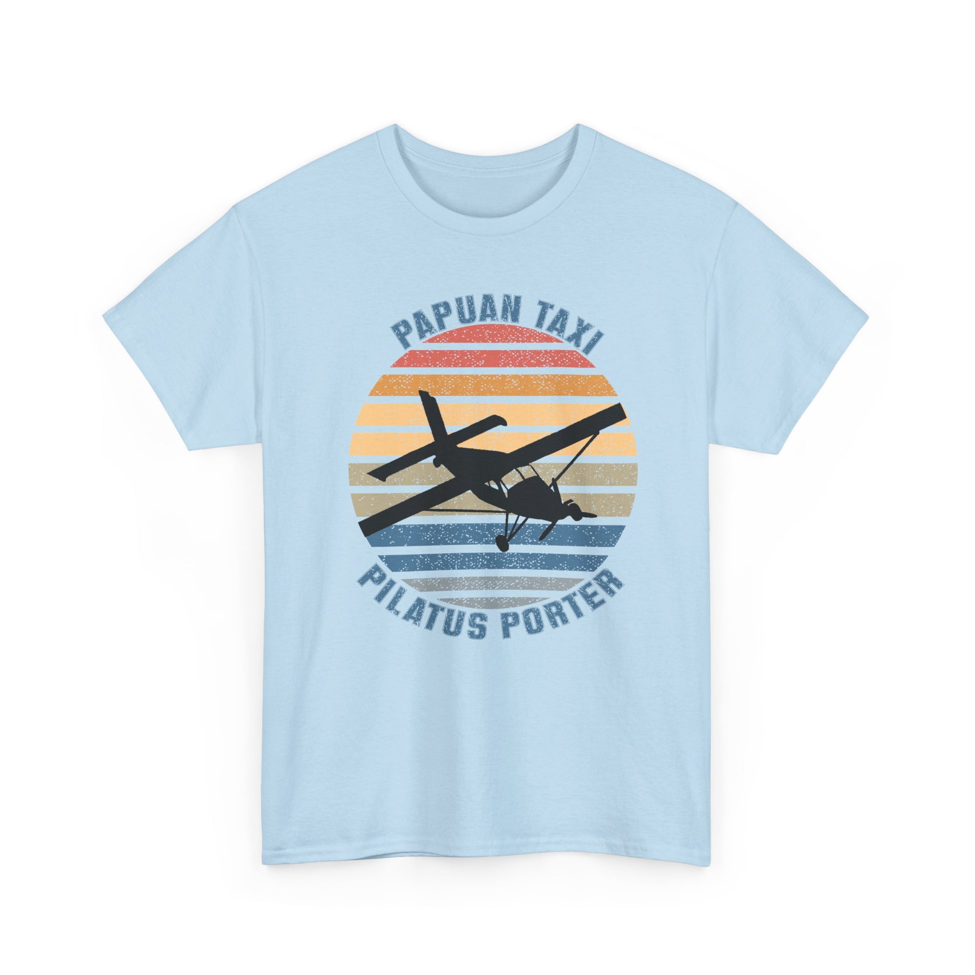 (UK) "Golden Sky" I Papuan Taxi Retro Sun T-Shirt I Available in Multiple Colors & Sizes I Unisex Tee