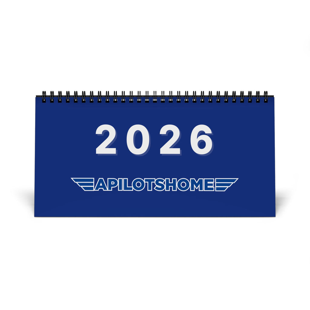 2026 Pilot's Desk Calendar – A PilotsHome Desktop Calendar with Monthly Grid