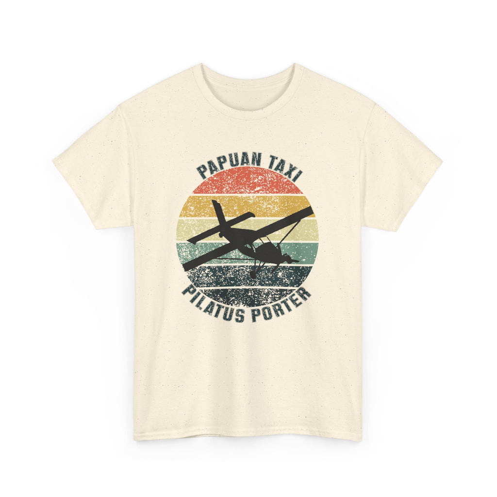 "Jungle Horizon" I Papuan Taxi Retro Sun T-Shirt I Available in Multiple Colors & Sizes I Unisex Tee