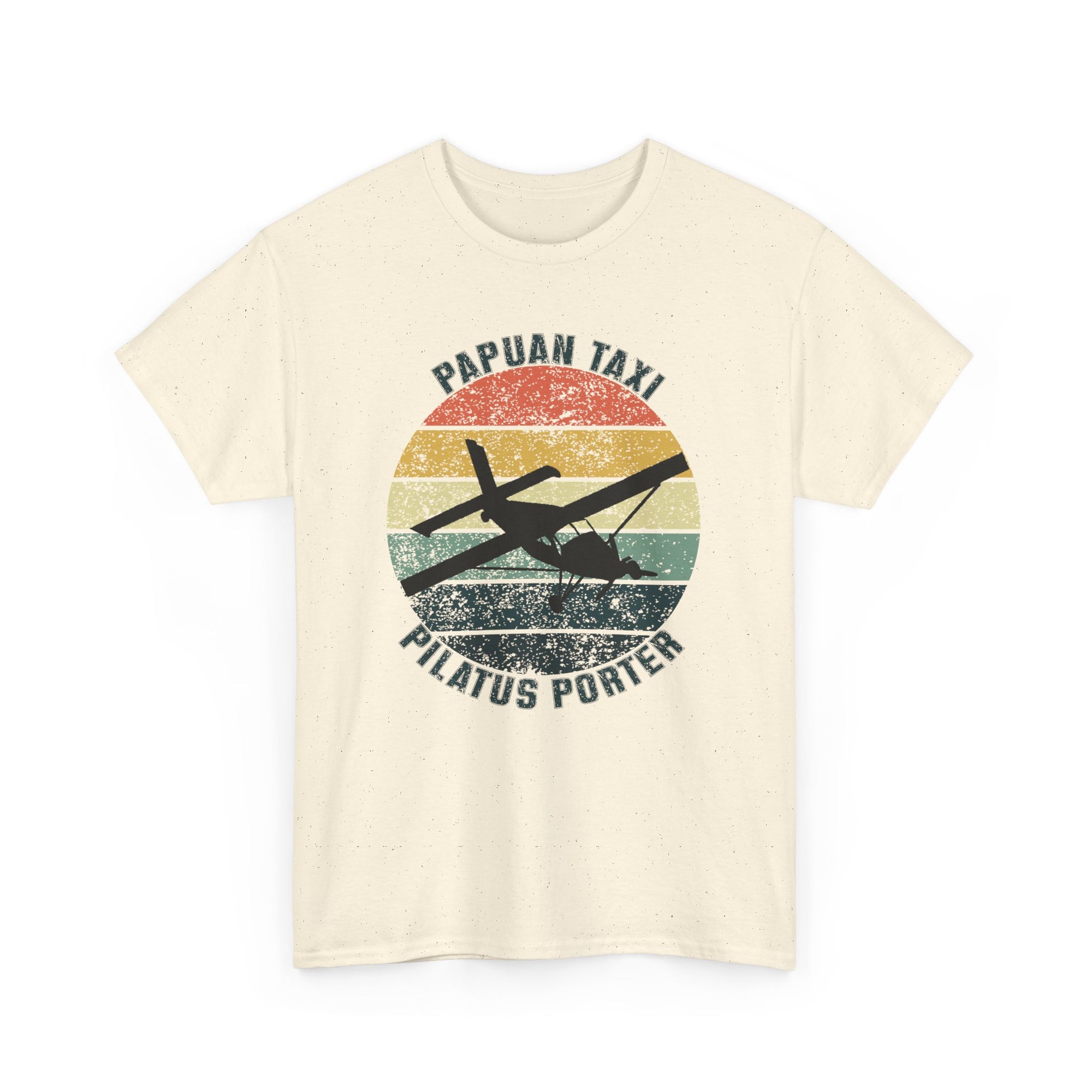 "Jungle Horizon" I Papuan Taxi Retro Sun T-Shirt I Available in Multiple Colors & Sizes I Unisex Tee