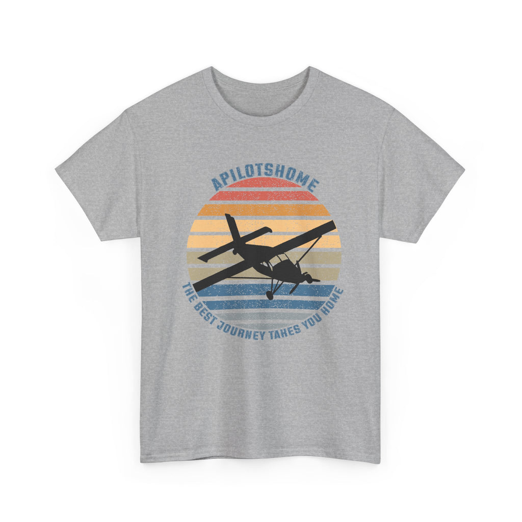(UK) APilotsHome - The Best Journey Takes You Home I Available in Multiple Colors & Sizes I Unisex Pilot Tee
