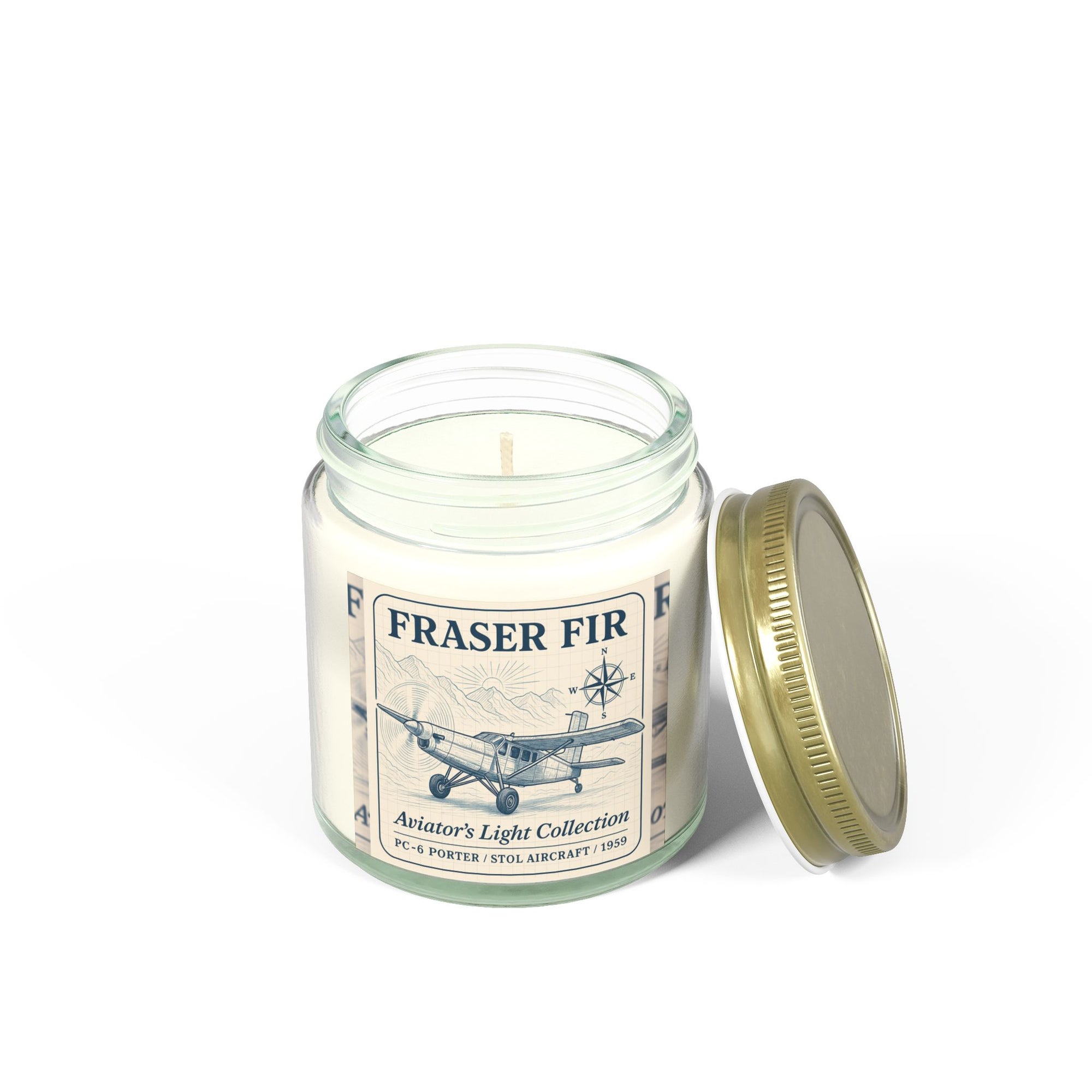 Fraser Fir Candle – Woodsy Warmth & Aviation-Inspired Calm