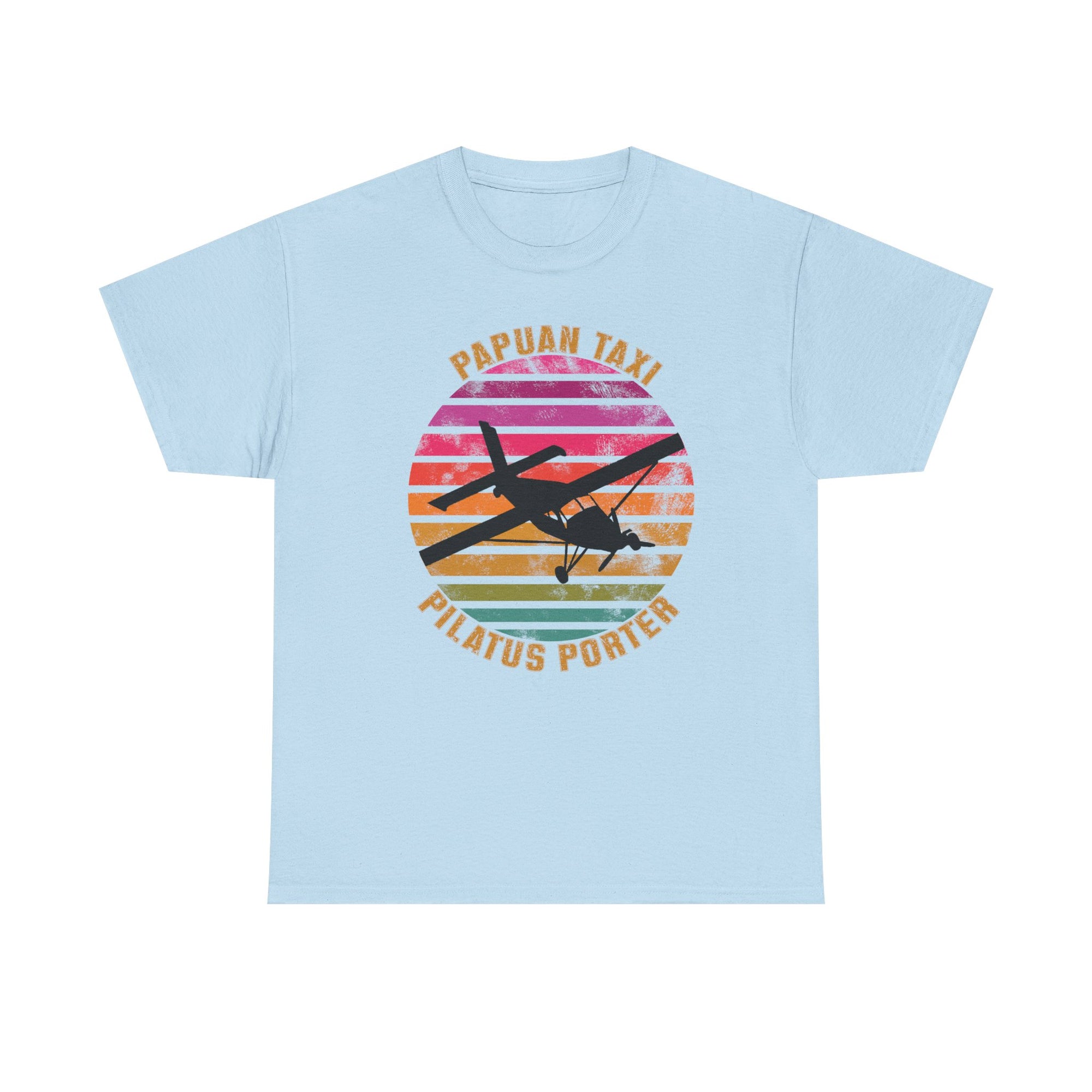 (UK) "Tropical Horizon" I Papuan Taxi Retro Sun T-Shirt I Available in Multiple Colors & Sizes I Unisex Tee