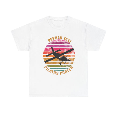 (AU & NZ) "Tropical Horizon" I Papuan Taxi Retro Sun T-Shirt I Available in Multiple Colors & Sizes I Unisex Tee
