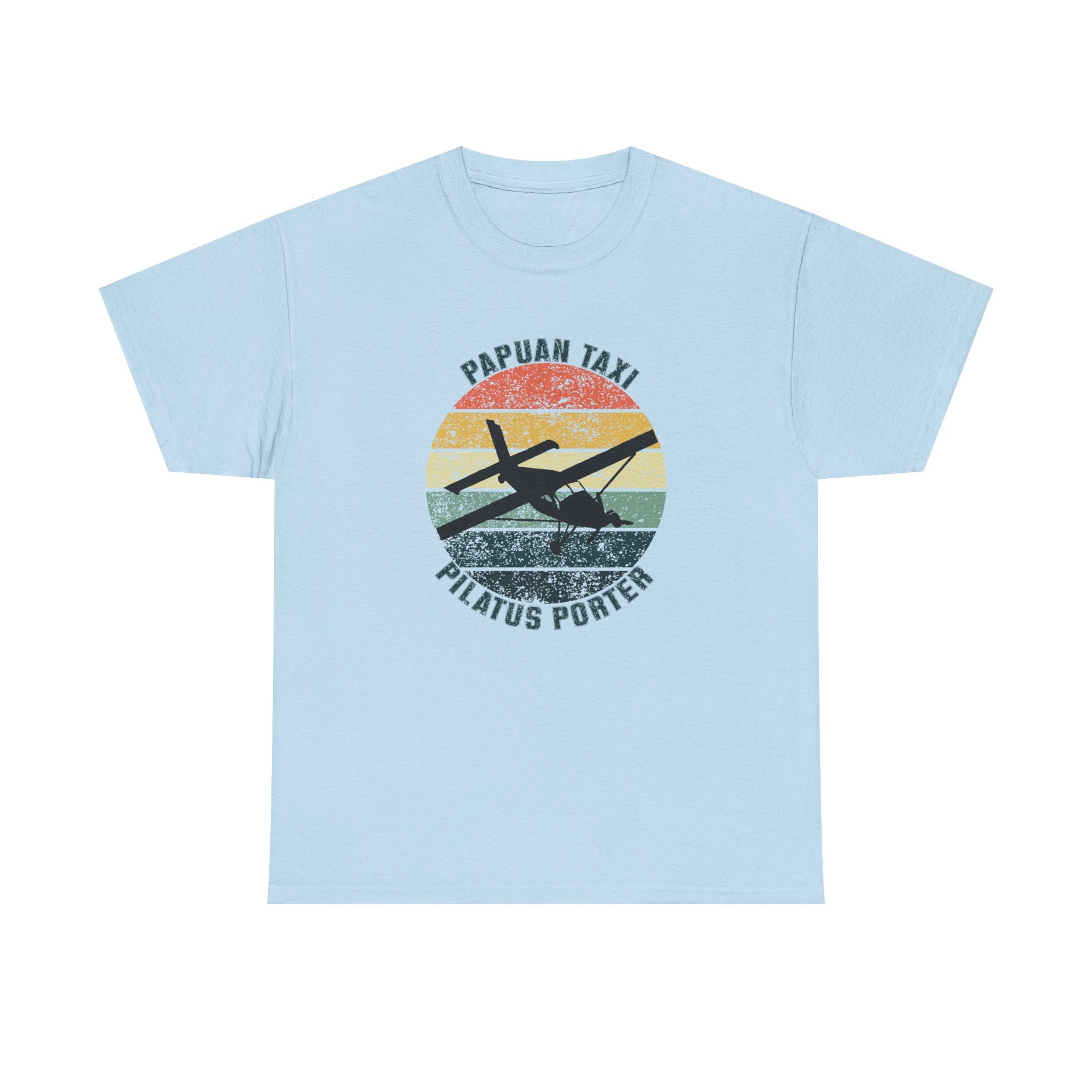 (CANADA) "Jungle Horizon" I Papuan Taxi Retro Sun T-Shirt I Available in Multiple Colors & Sizes I Unisex Tee