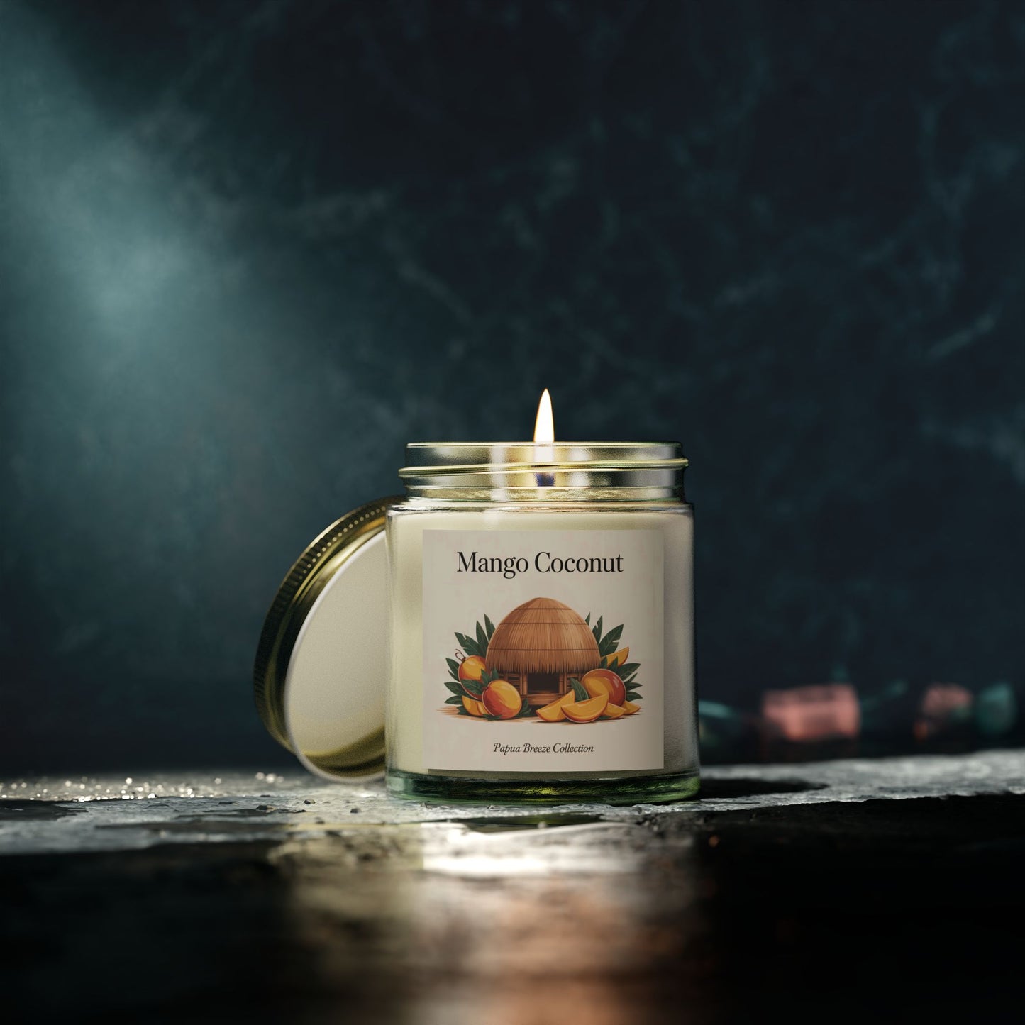 Mango Coconut – Scented Candle Inspired by Tropical Bliss & Coconut Milk