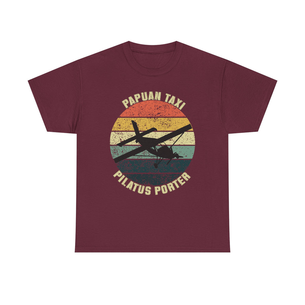 (UK) "Jungle Horizon" I Papuan Taxi Retro Sun T-Shirt I Available in Multiple Colors & Sizes I Unisex Tee
