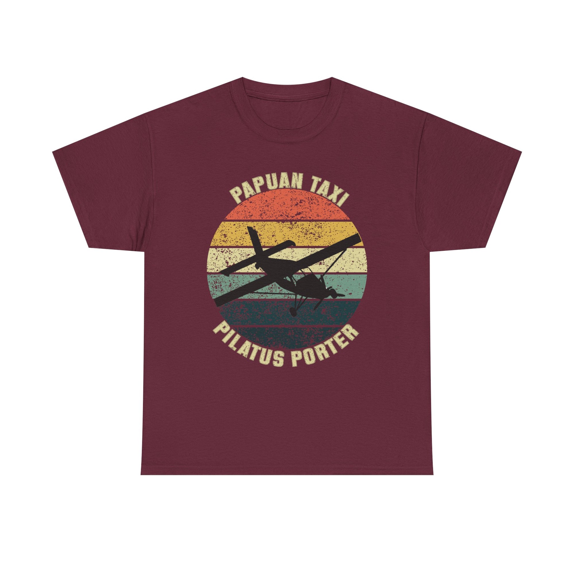 (UK) "Jungle Horizon" I Papuan Taxi Retro Sun T-Shirt I Available in Multiple Colors & Sizes I Unisex Tee