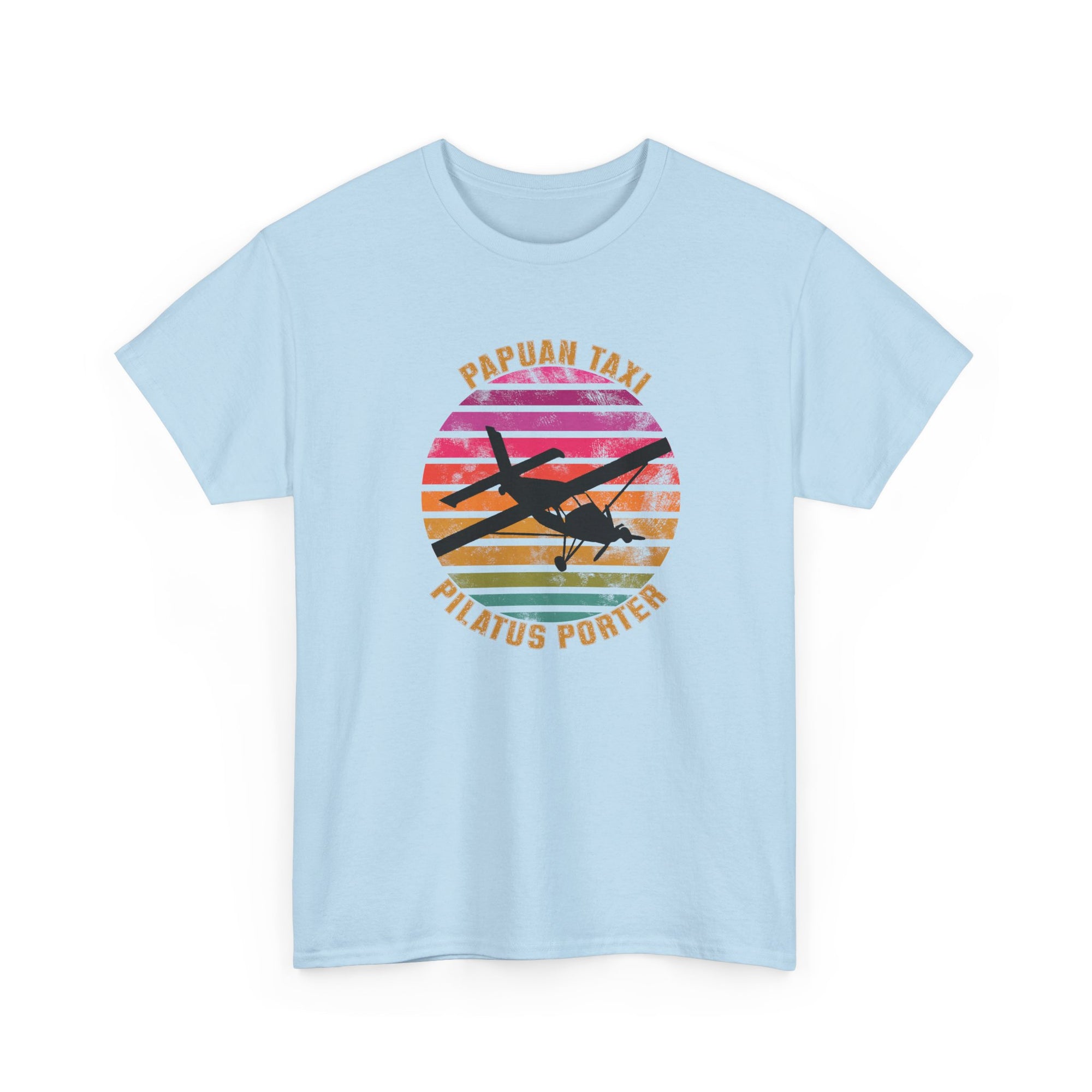(CANADA) "Tropical Horizon" I Papuan Taxi Retro Sun T-Shirt I Available in Multiple Colors & Sizes I Unisex Tee