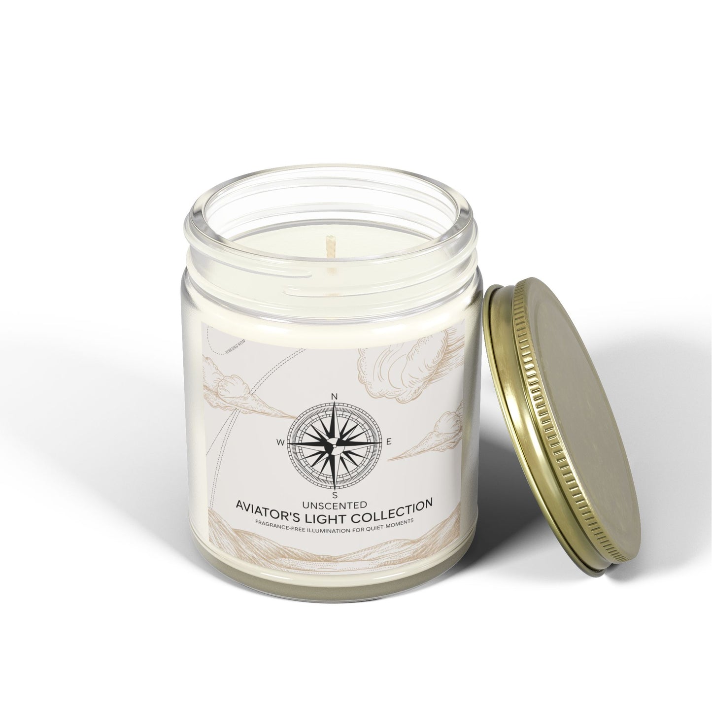 Unscented Candle – Pure Light & Peaceful Ambiance