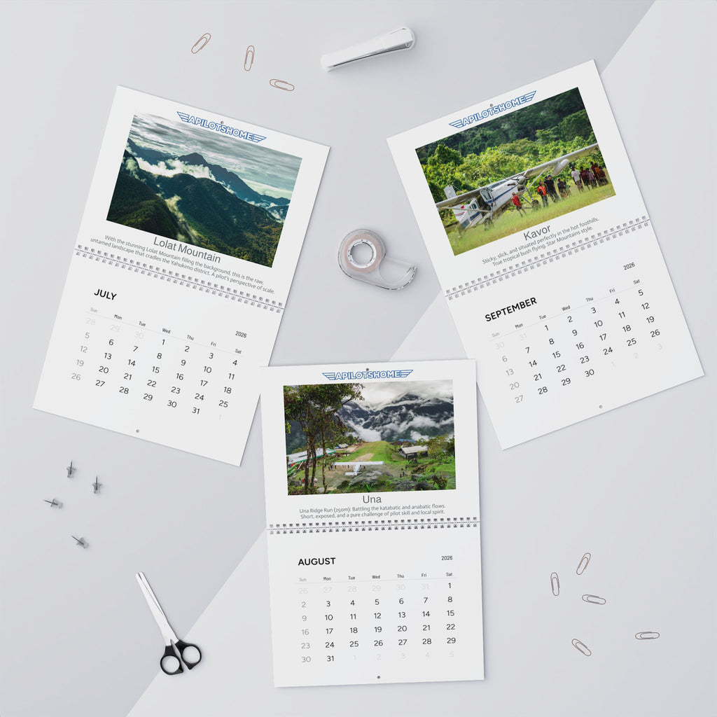 Aviation Wall Calendar 2026 — Scenic Airplane Photography Calendar