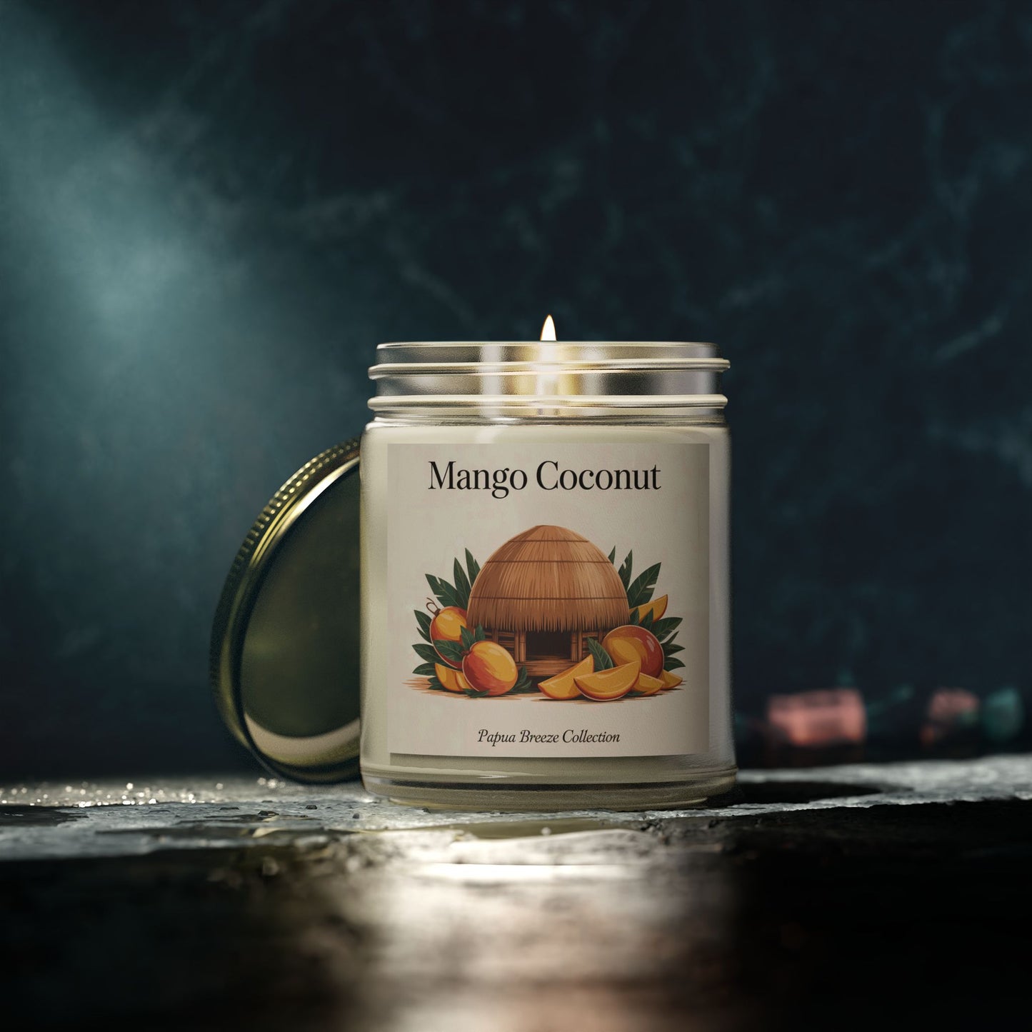 Mango Coconut – Scented Candle Inspired by Tropical Bliss & Coconut Milk