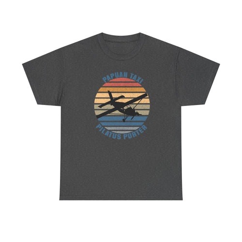 "Golden Sky" I Papuan Taxi Retro Sun T-Shirt I Available in Multiple Colors & Sizes I Unisex Tee