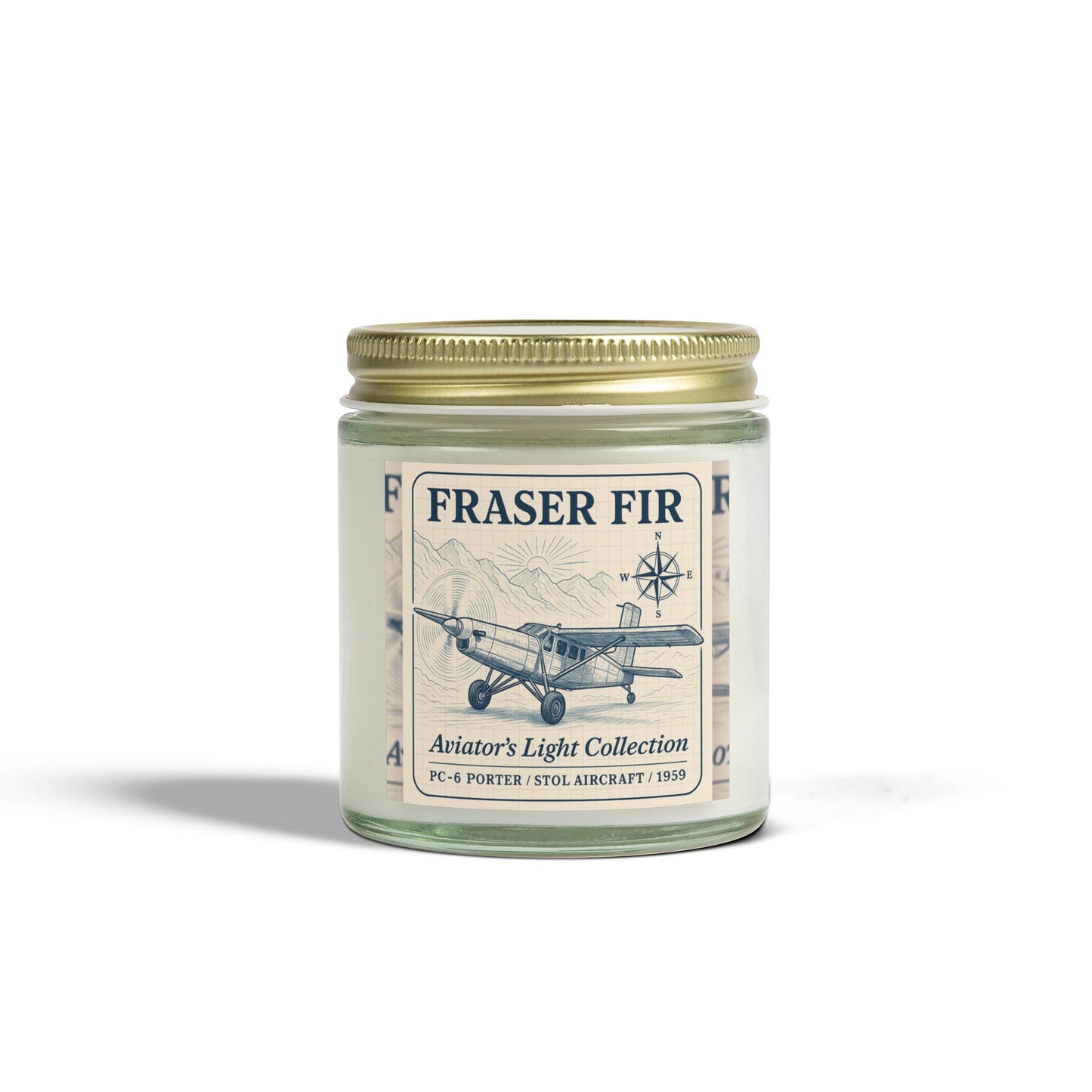 Fraser Fir Candle – Woodsy Warmth & Aviation-Inspired Calm
