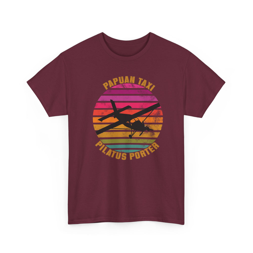 (EU & EFTA) "Tropical Horizon" I Papuan Taxi Retro Sun T-Shirt I Available in Multiple Colors & Sizes I Unisex Tee
