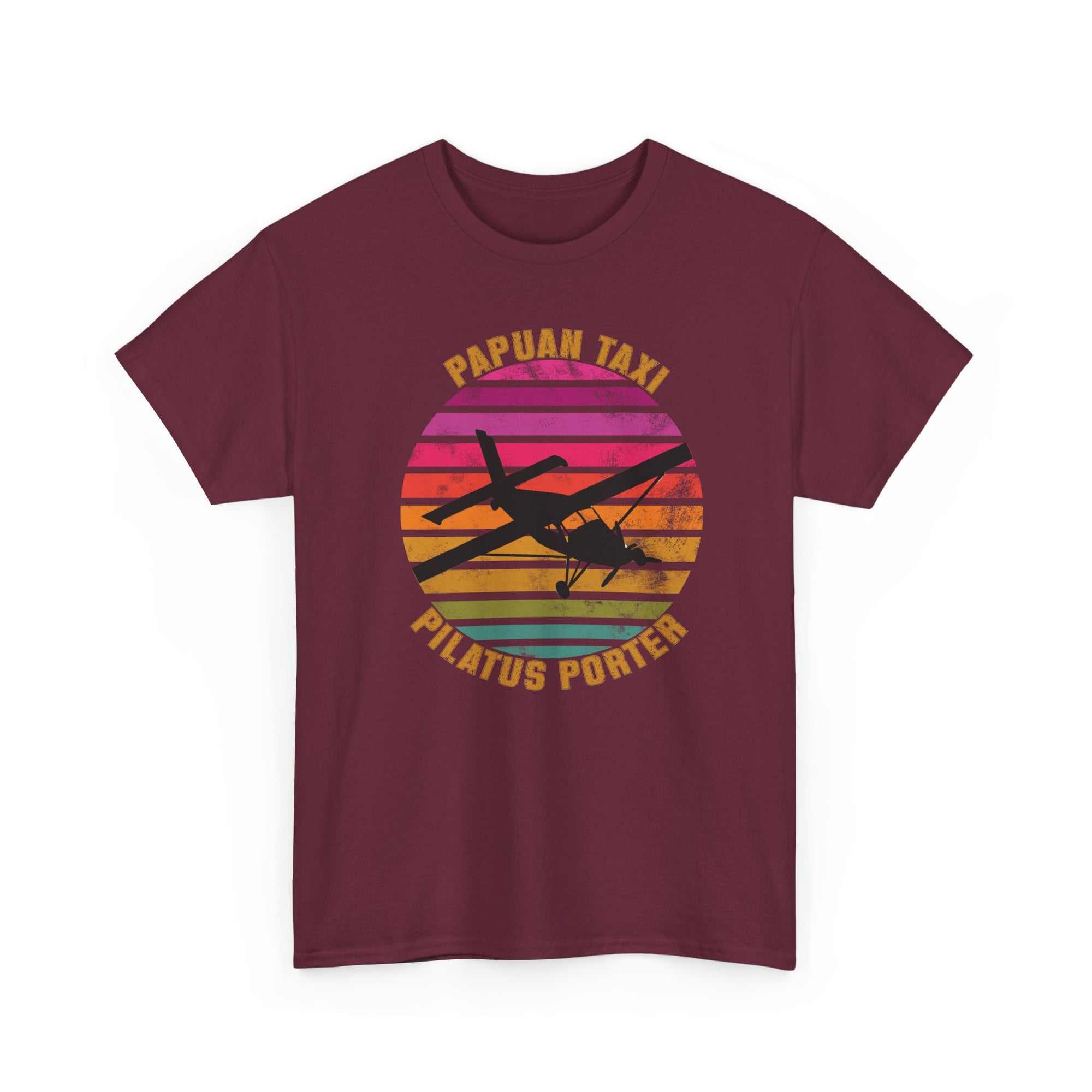 (EU & EFTA) "Tropical Horizon" I Papuan Taxi Retro Sun T-Shirt I Available in Multiple Colors & Sizes I Unisex Tee