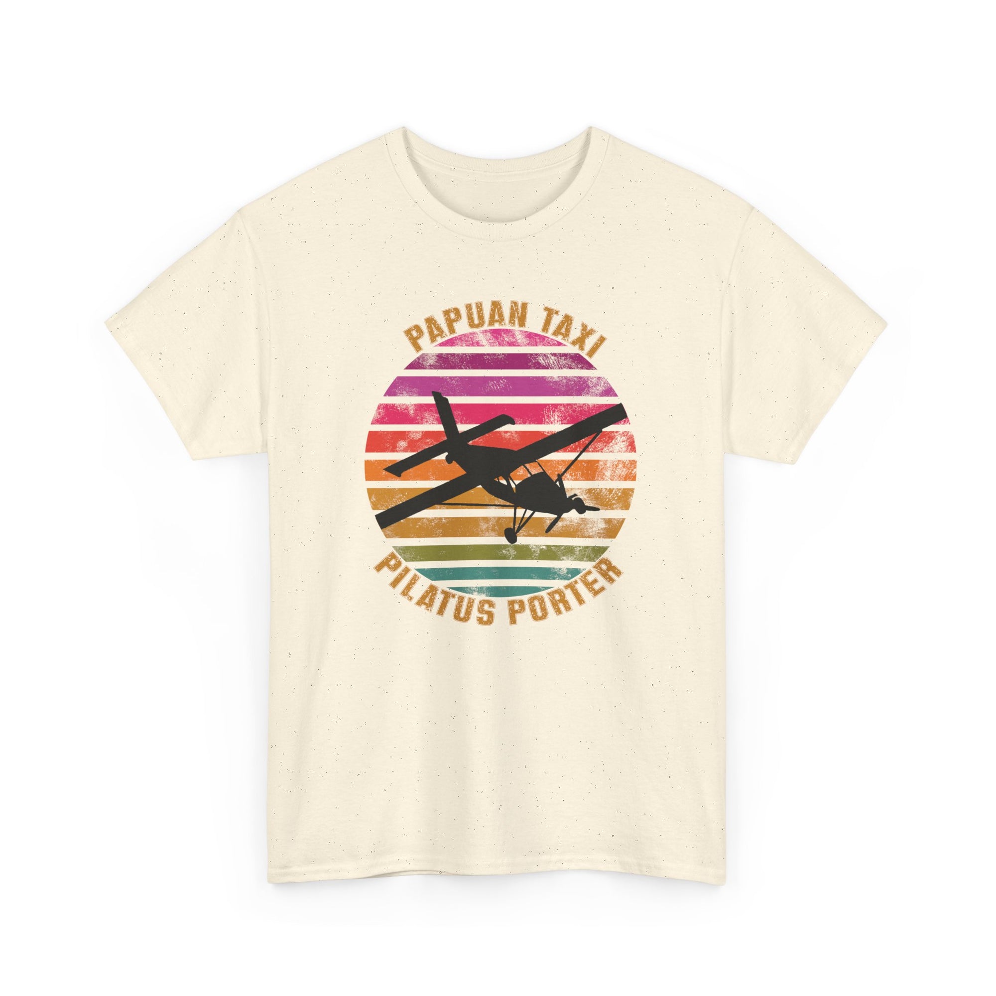 "Tropical Horizon" I Papuan Taxi Retro Sun T-Shirt I Available in Multiple Colors & Sizes I Unisex Tee