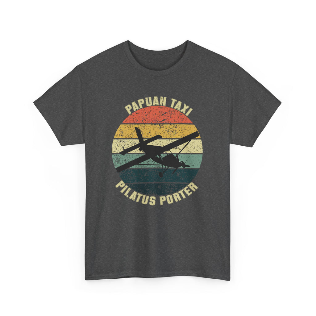 "Jungle Horizon" I Papuan Taxi Retro Sun T-Shirt I Available in Multiple Colors & Sizes I Unisex Tee