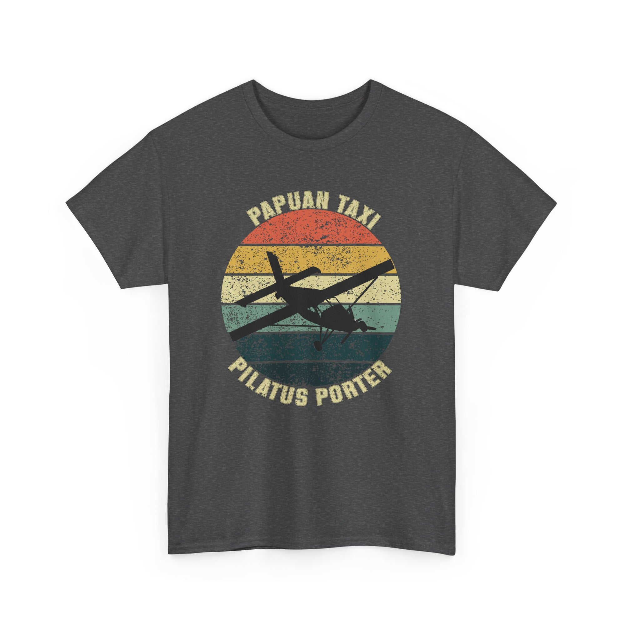 "Jungle Horizon" I Papuan Taxi Retro Sun T-Shirt I Available in Multiple Colors & Sizes I Unisex Tee