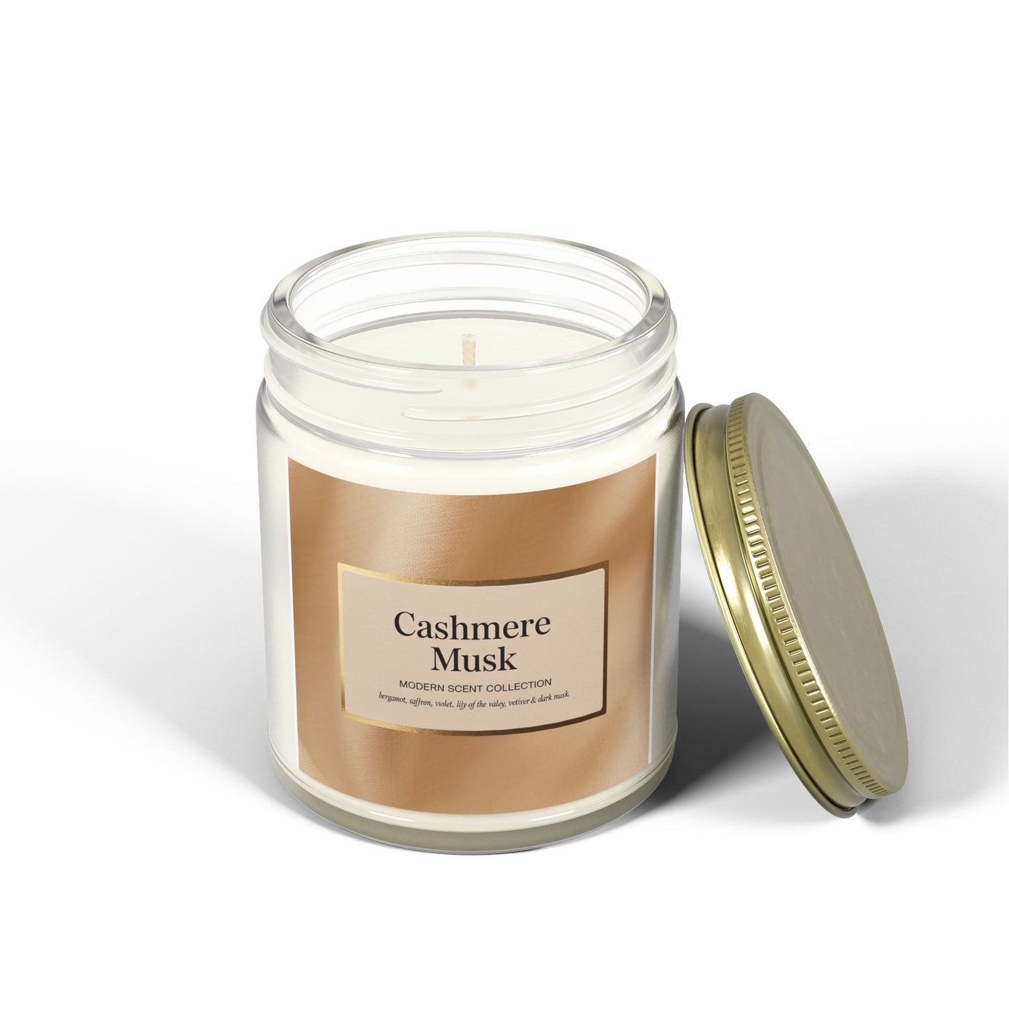 Cashmere Musk Scented Candle – Sophisticated Warmth & Floral Calm