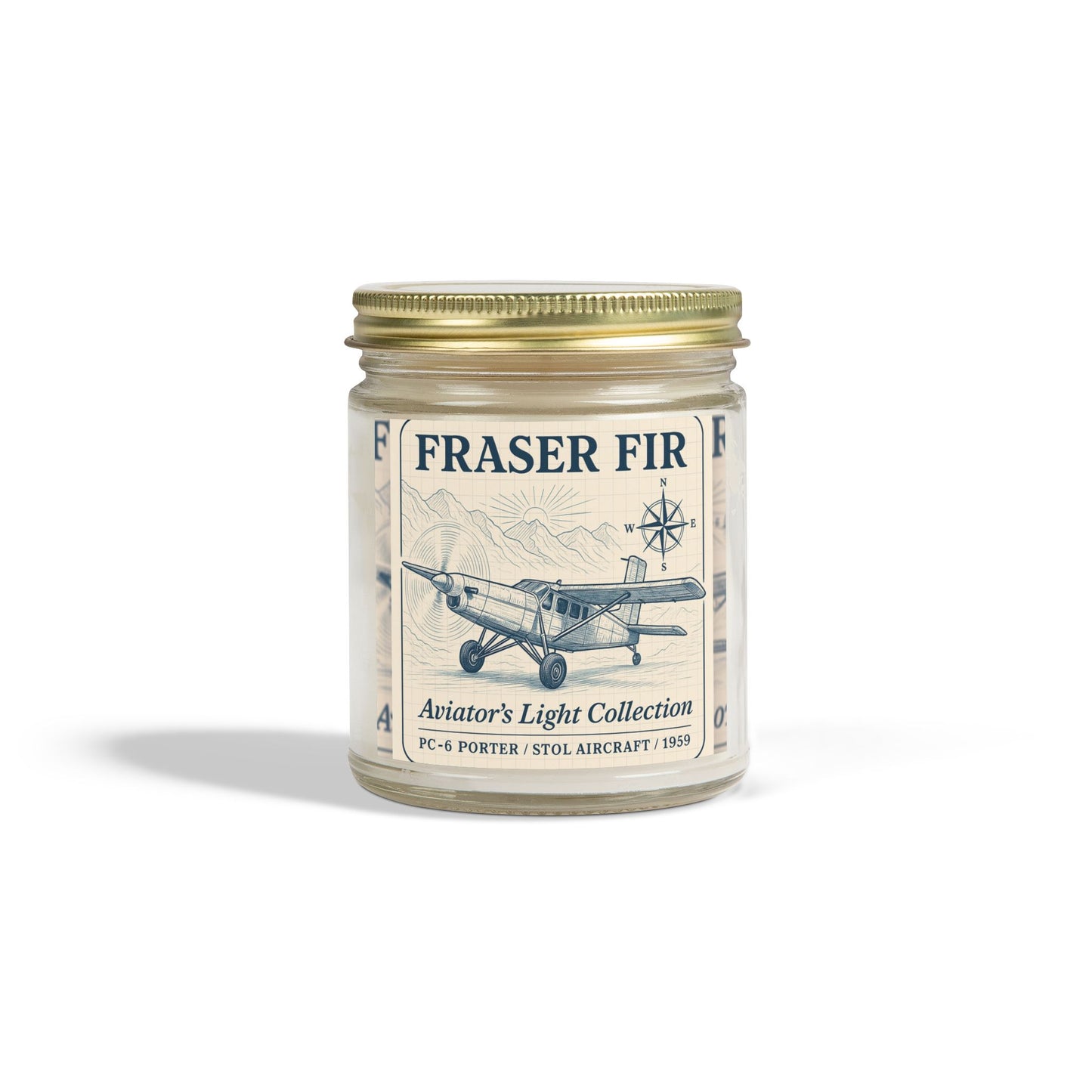 Fraser Fir Candle – Woodsy Warmth & Aviation-Inspired Calm