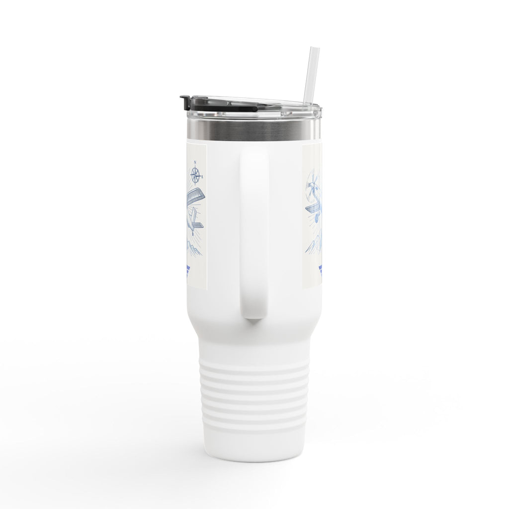 Aviation-Themed Insulated Travel Mug, 40oz | Perfect for Travel, Gifts for Pilots, Adventurers, Coffee Lovers, Outdoor Use