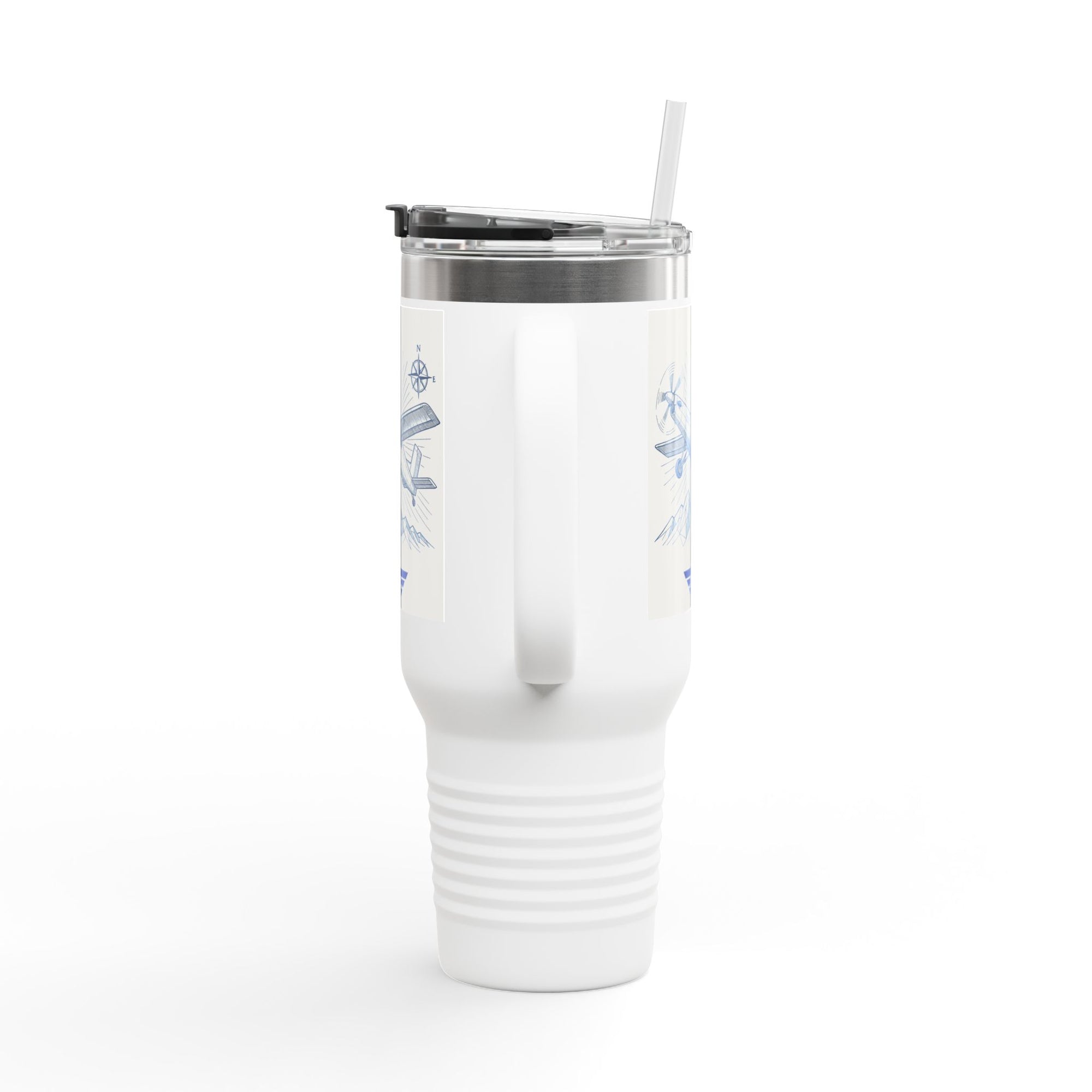 Aviation-Themed Insulated Travel Mug, 40oz | Perfect for Travel, Gifts for Pilots, Adventurers, Coffee Lovers, Outdoor Use