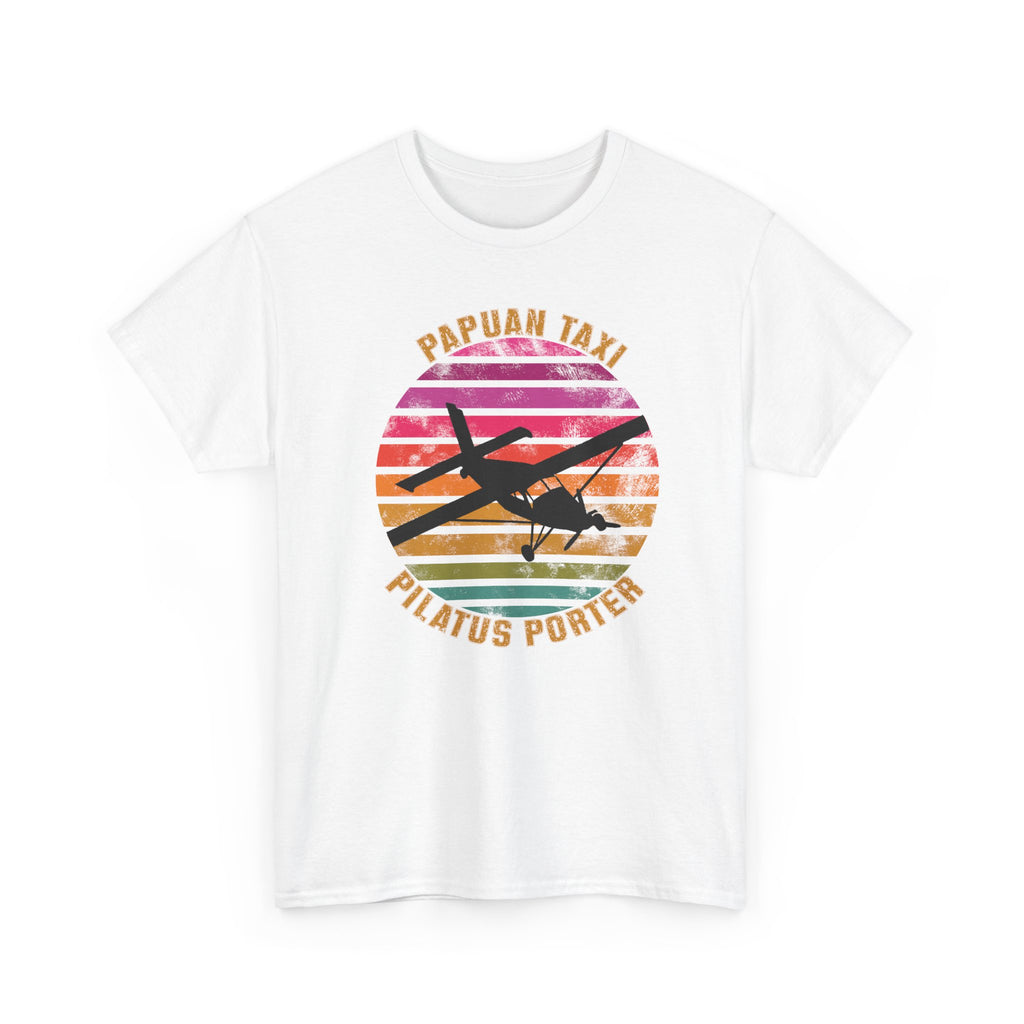 (EU & EFTA) "Tropical Horizon" I Papuan Taxi Retro Sun T-Shirt I Available in Multiple Colors & Sizes I Unisex Tee