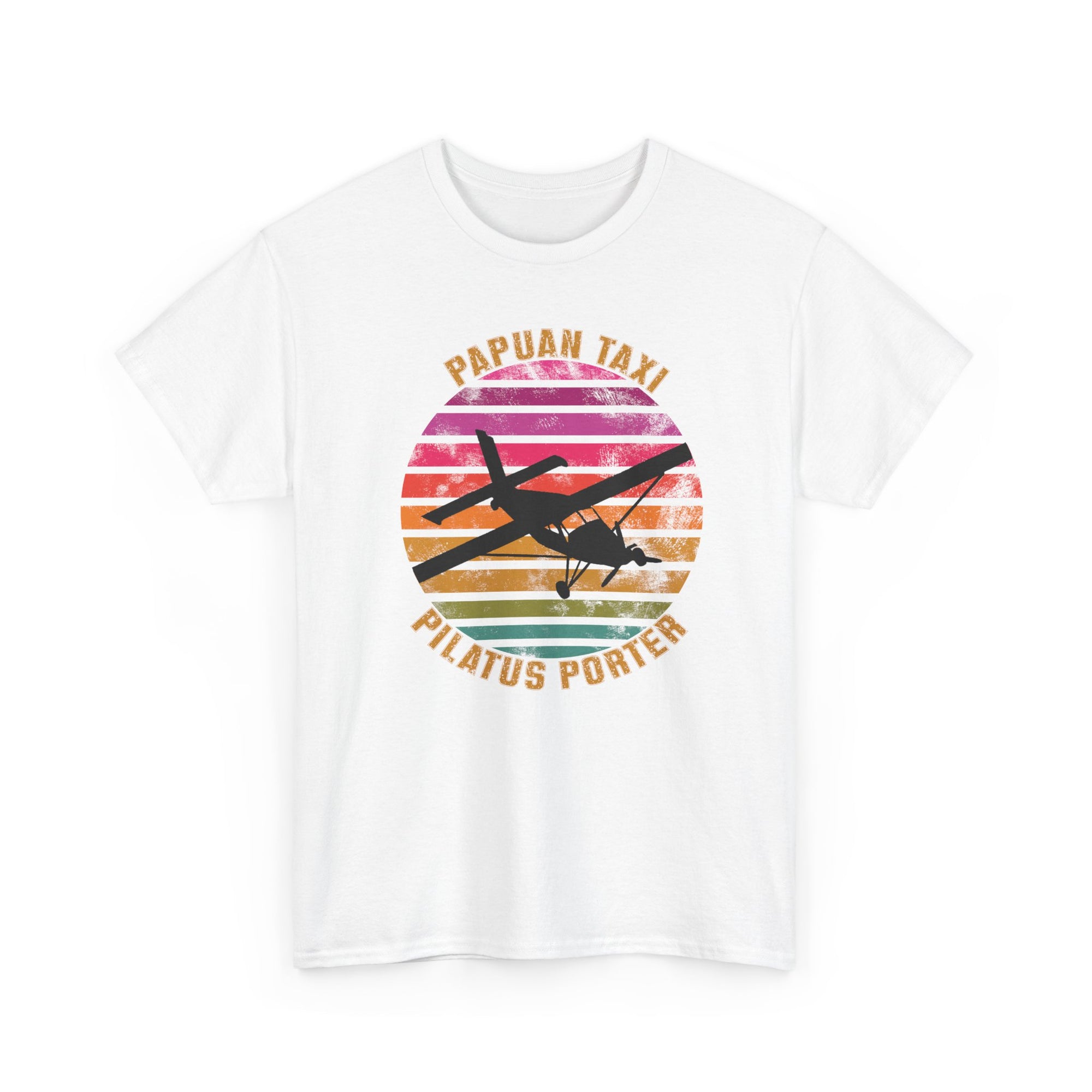 (EU & EFTA) "Tropical Horizon" I Papuan Taxi Retro Sun T-Shirt I Available in Multiple Colors & Sizes I Unisex Tee