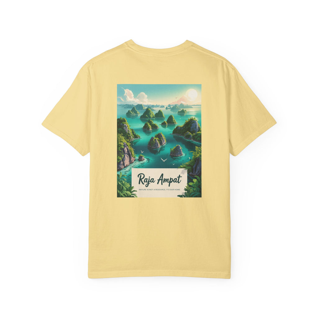 Raja Ampat Adventure T-Shirt | Unisex Garment-Dyed Tee for Nature Lovers | Vacation, Travel, Gift, Beach, Eco-Friendly