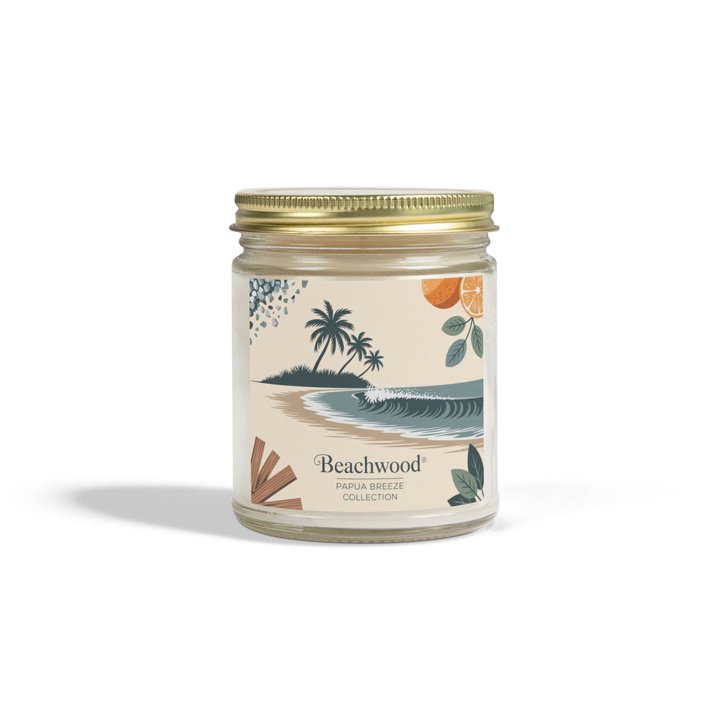 Beachwood Scented Candle – Ocean Breeze & Earthy Calm