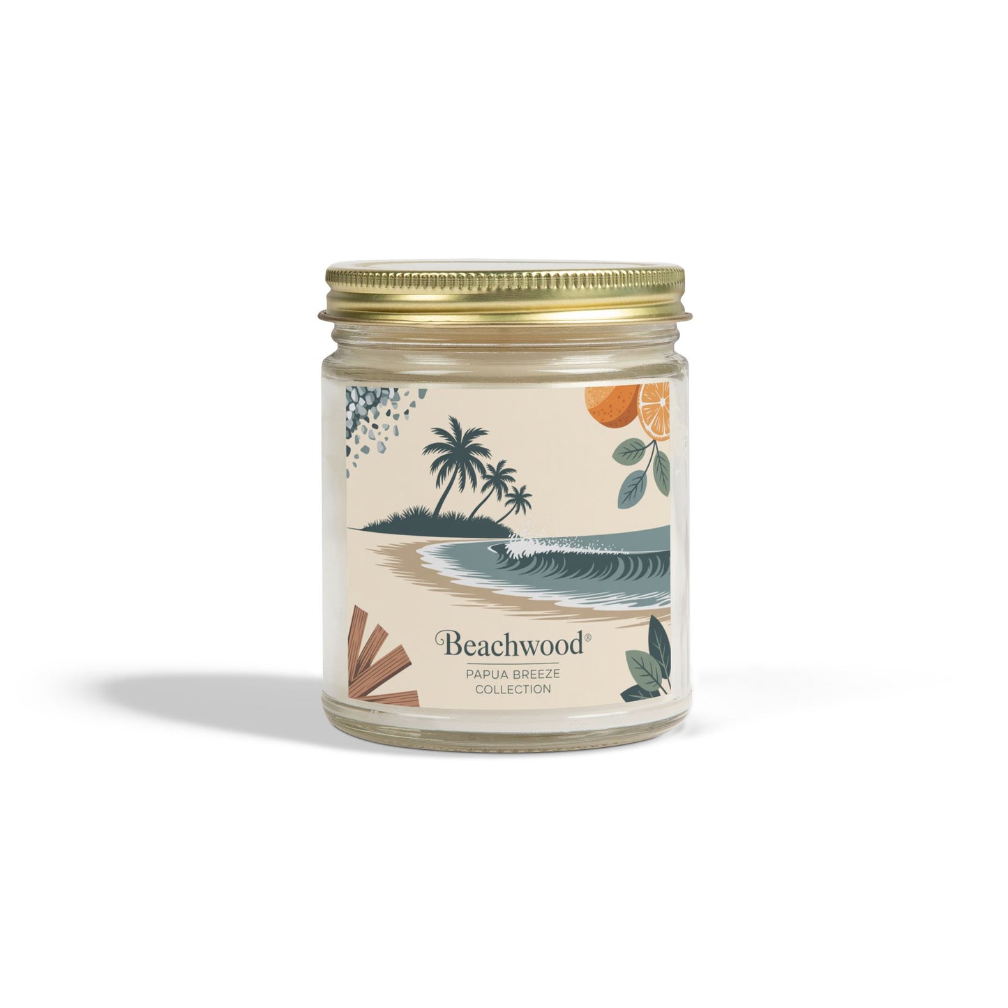 Beachwood Scented Candle – Ocean Breeze & Earthy Calm