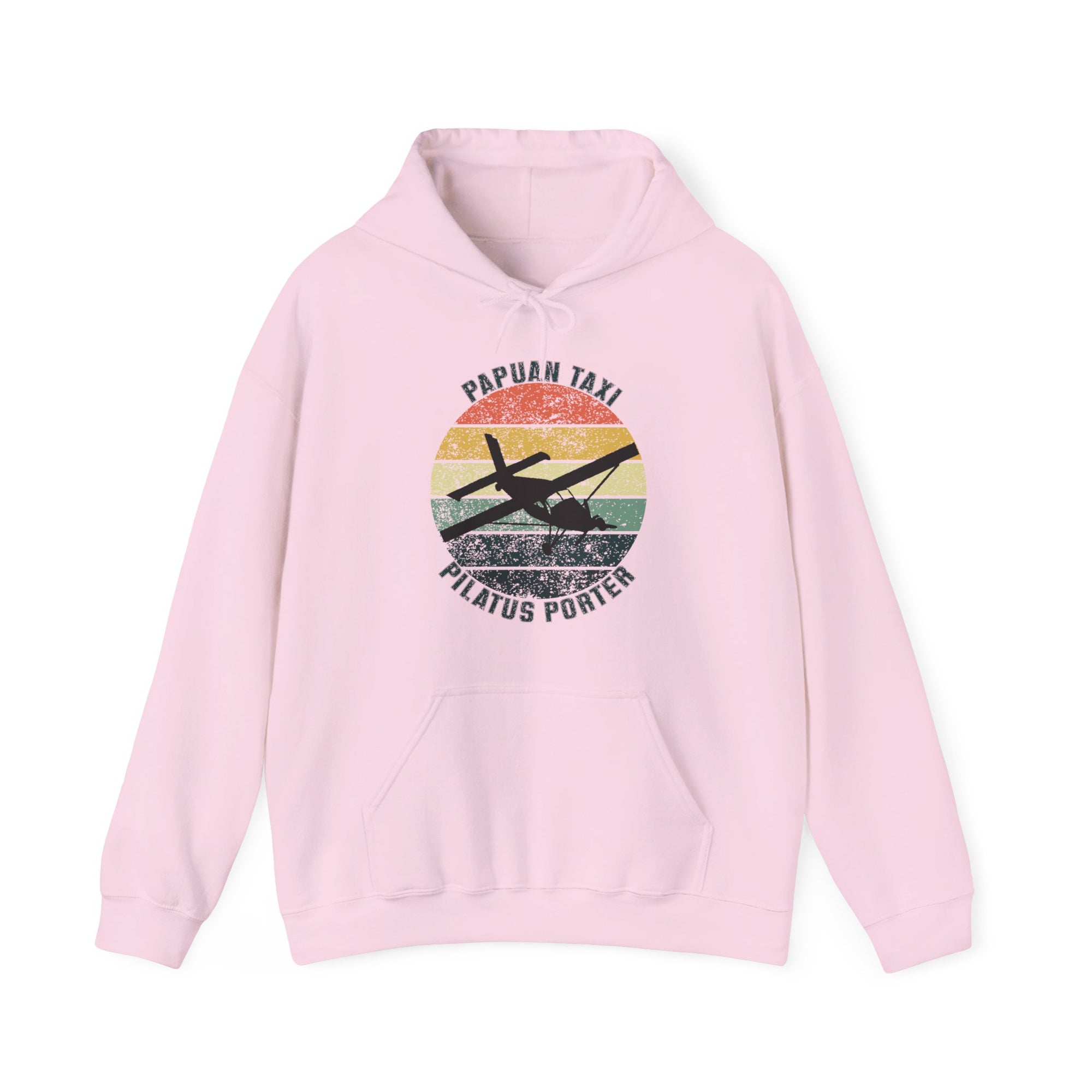 (CANADA) "Jungle Horizon" Papuan Taxi I Unisex Heavy Blend™ Hooded Sweatshirt I Retro Sun Design I Multiple Colors & Sizes Available