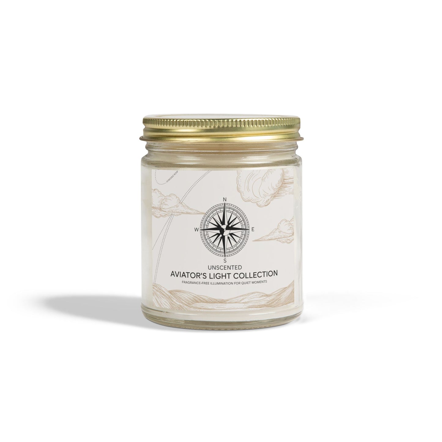 Unscented Candle – Pure Light & Peaceful Ambiance