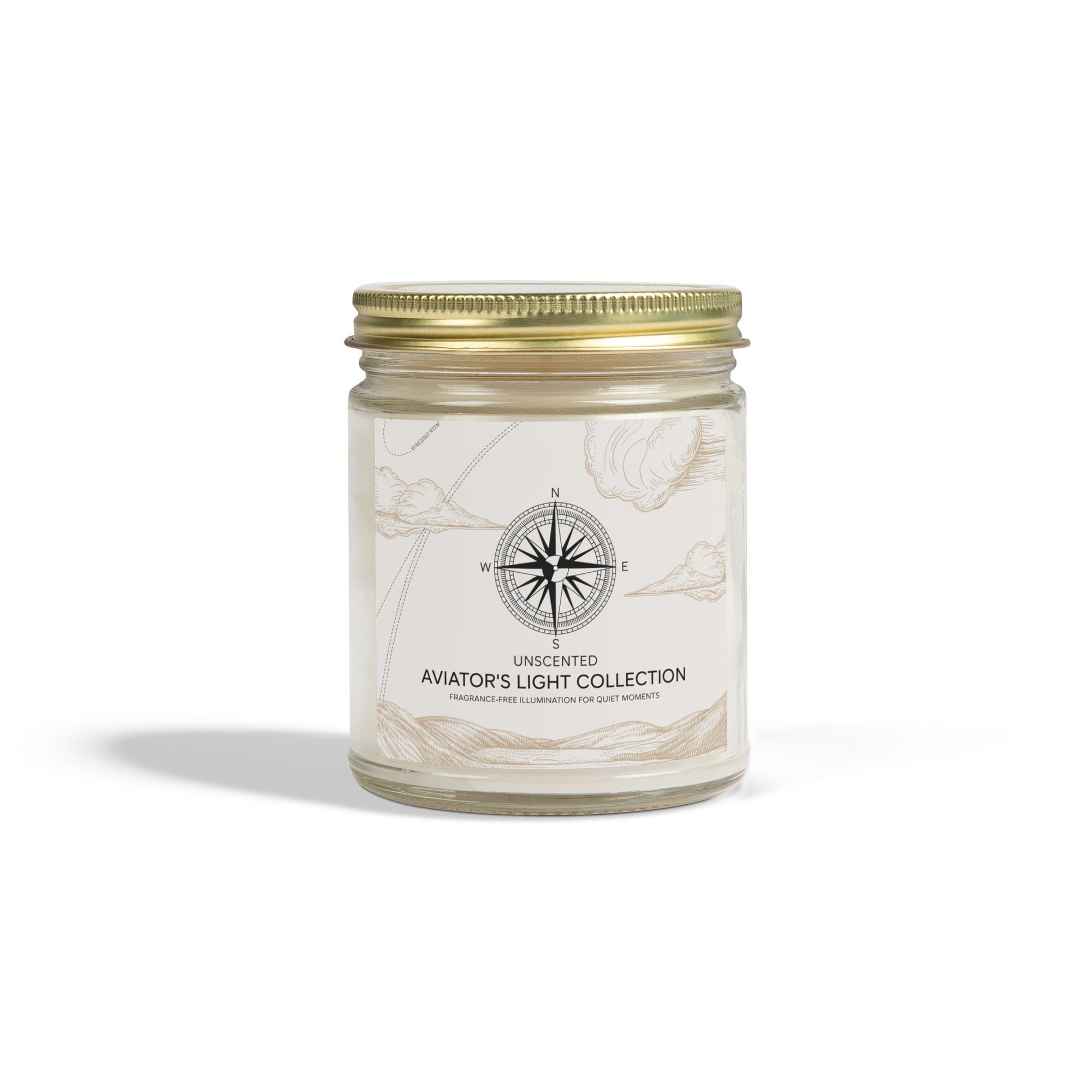 Unscented Candle – Pure Light & Peaceful Ambiance