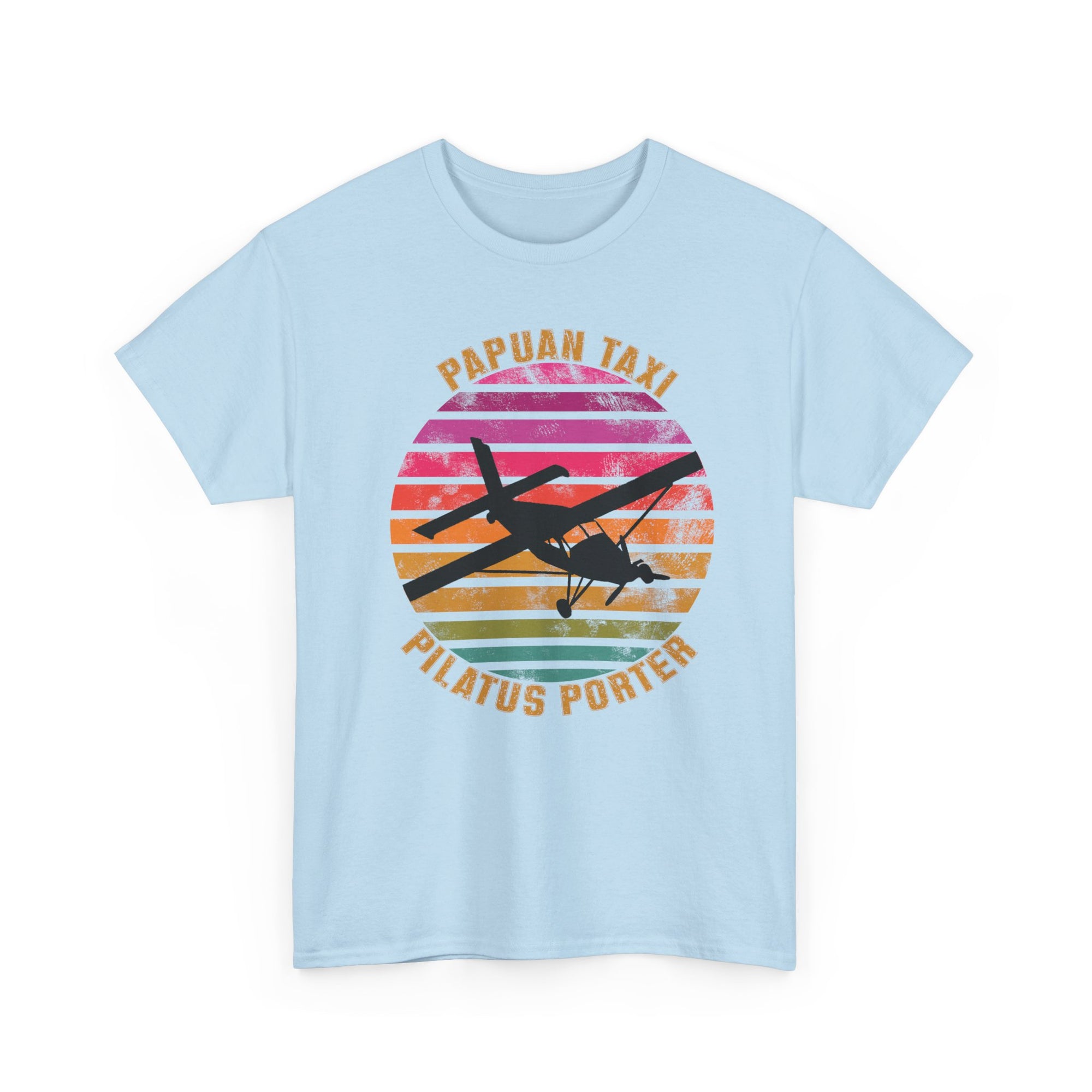(UK) "Tropical Horizon" I Papuan Taxi Retro Sun T-Shirt I Available in Multiple Colors & Sizes I Unisex Tee
