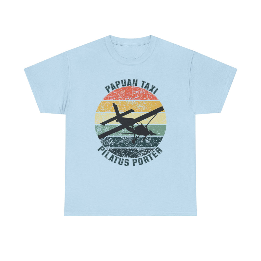 (UK) "Jungle Horizon" I Papuan Taxi Retro Sun T-Shirt I Available in Multiple Colors & Sizes I Unisex Tee