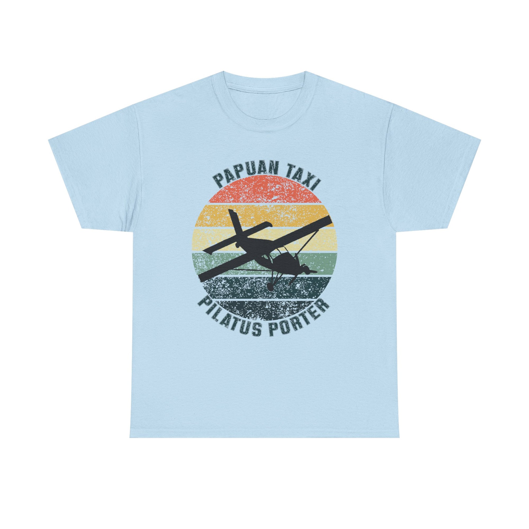 (UK) "Jungle Horizon" I Papuan Taxi Retro Sun T-Shirt I Available in Multiple Colors & Sizes I Unisex Tee
