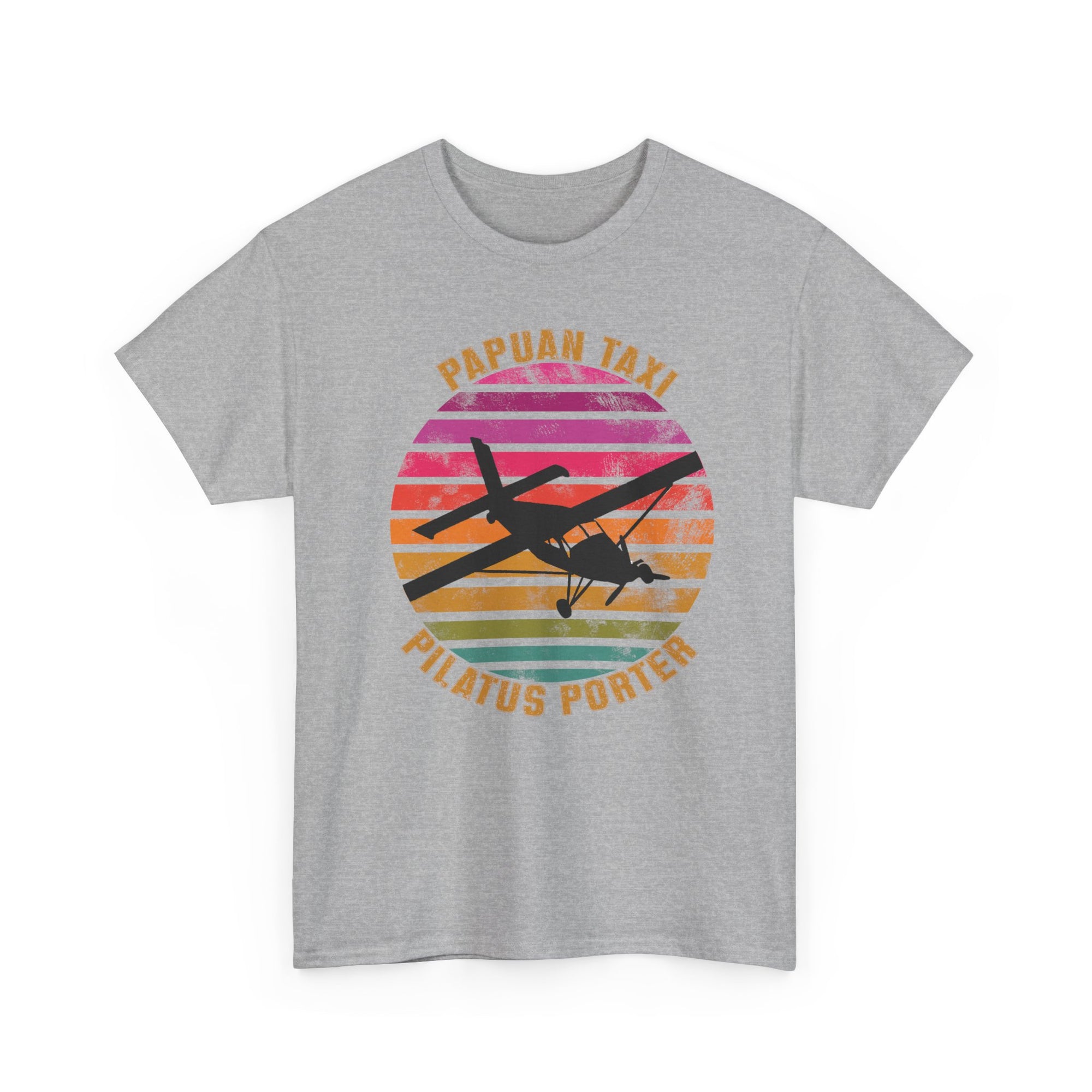 (UK) "Tropical Horizon" I Papuan Taxi Retro Sun T-Shirt I Available in Multiple Colors & Sizes I Unisex Tee