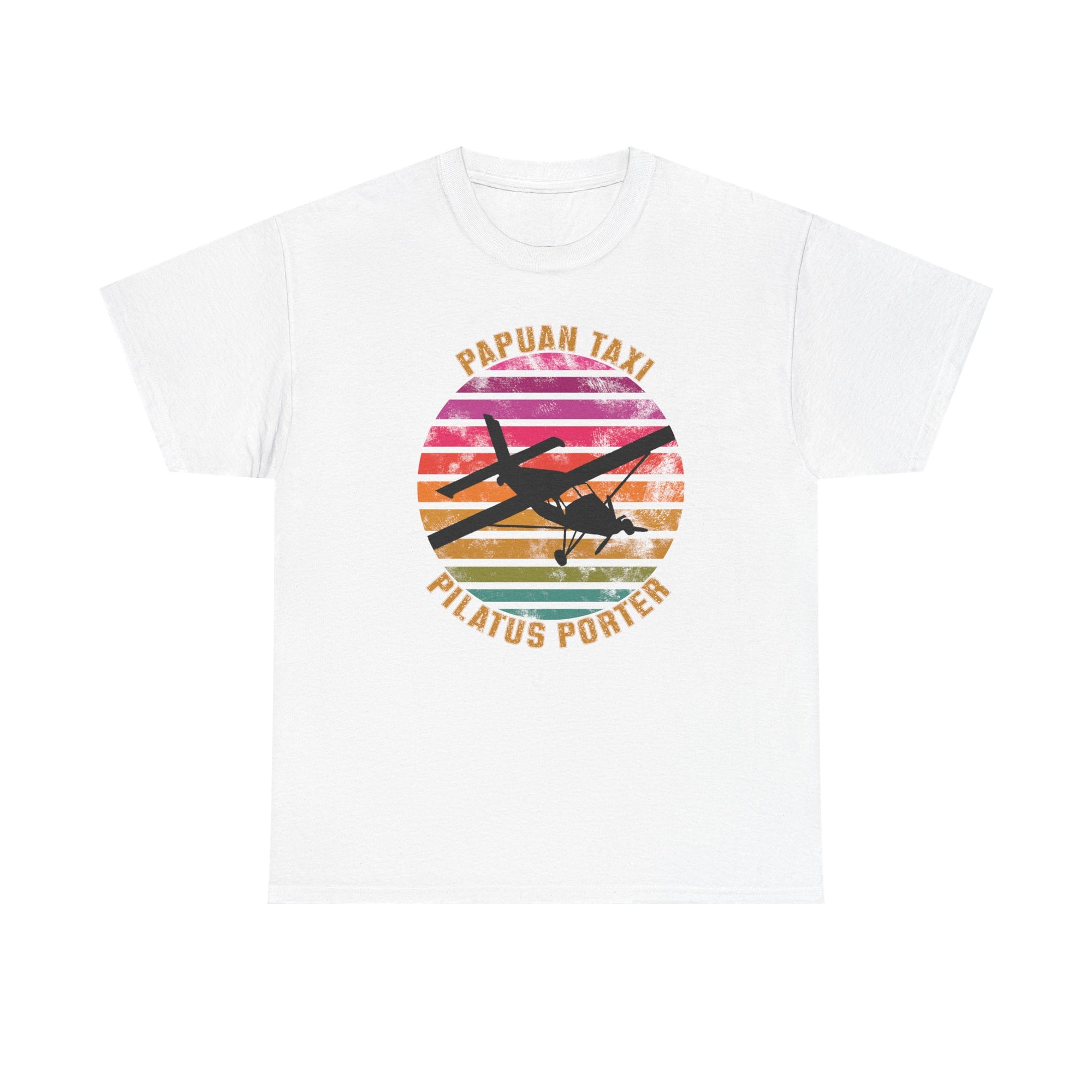 (EU & EFTA) "Tropical Horizon" I Papuan Taxi Retro Sun T-Shirt I Available in Multiple Colors & Sizes I Unisex Tee